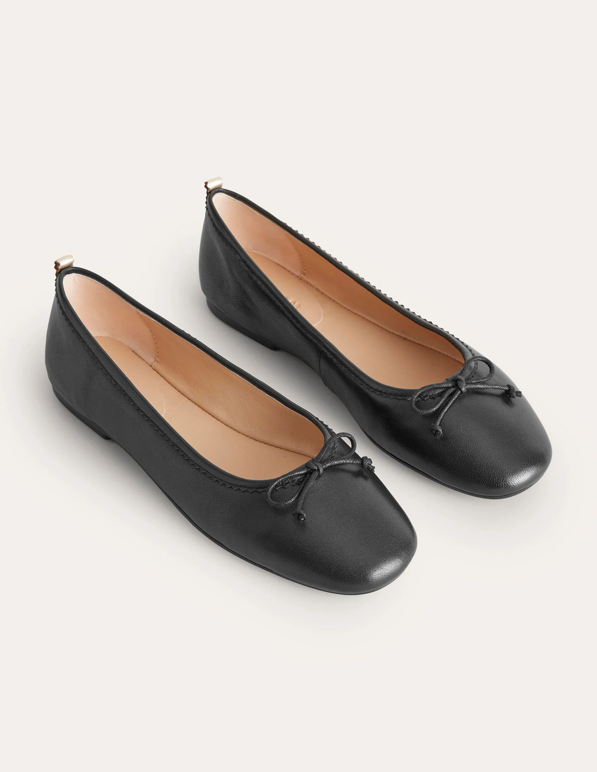 Kitty Flexi Sole Ballet Flats-Black Leather - Image 3