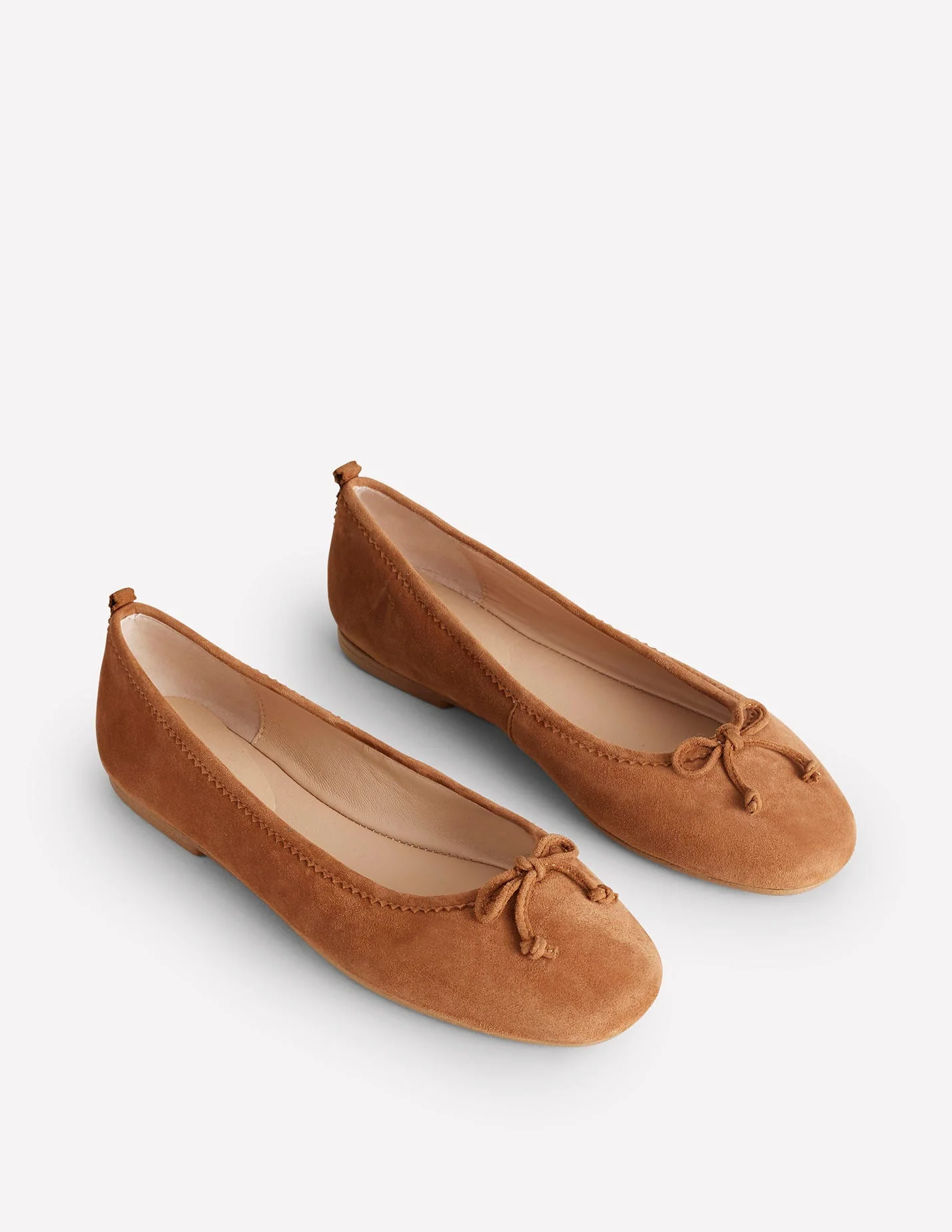 Kitty Flexi Sole Ballet Flats-Ginger Snap Suede - Image 3
