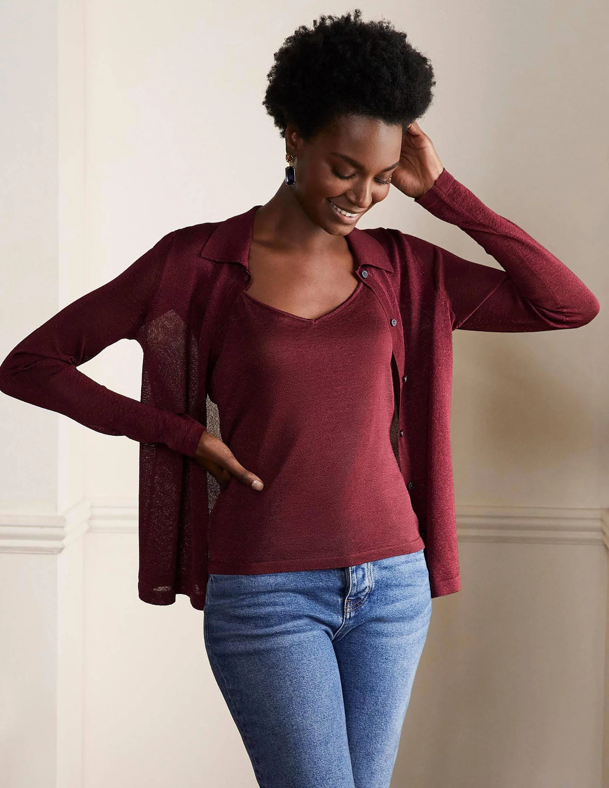 Knitted Sparkle Shirt-Pom Pom Metallic - Image 5