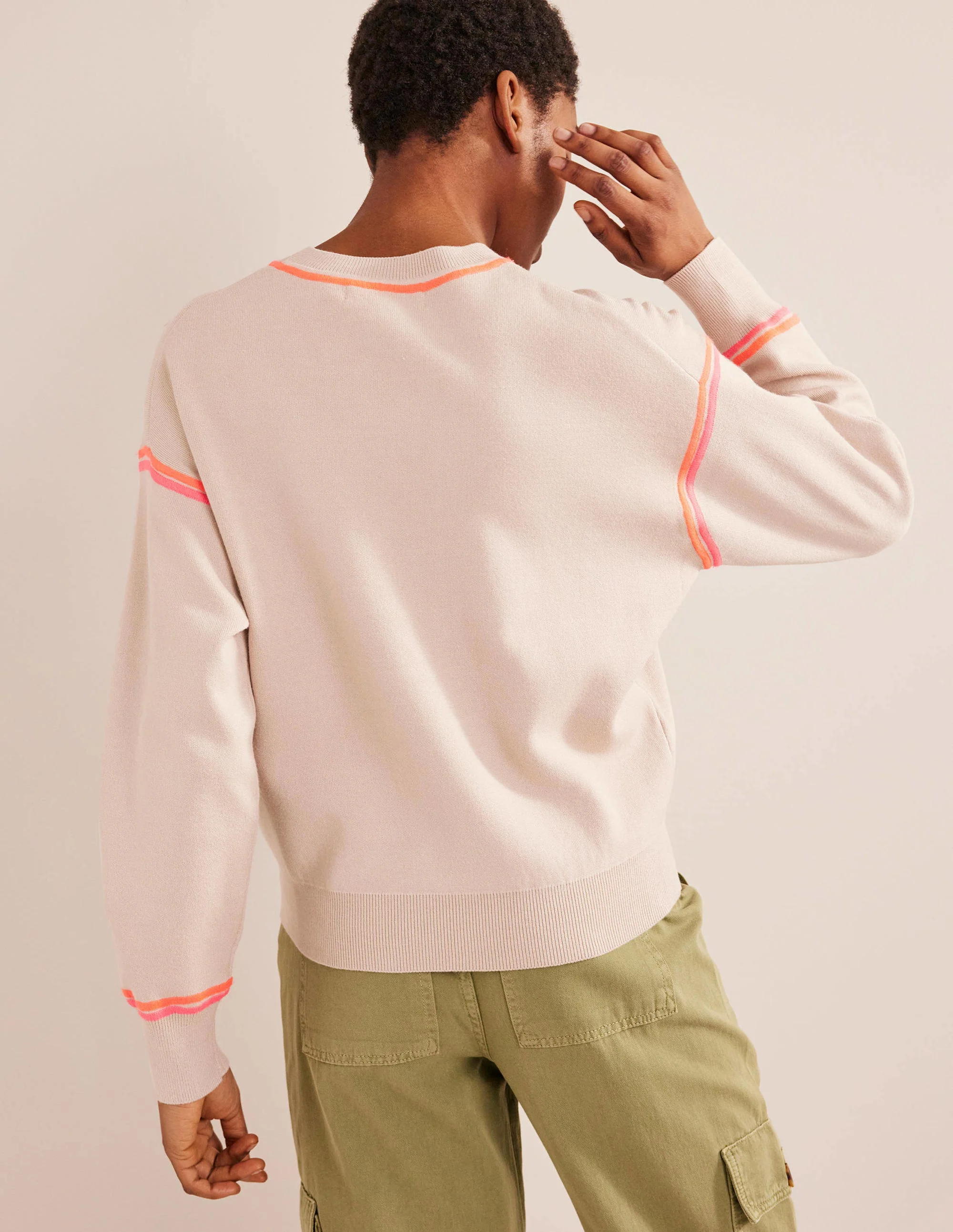 Knitted Sweatshirt-Chinchilla Melange - Image 3