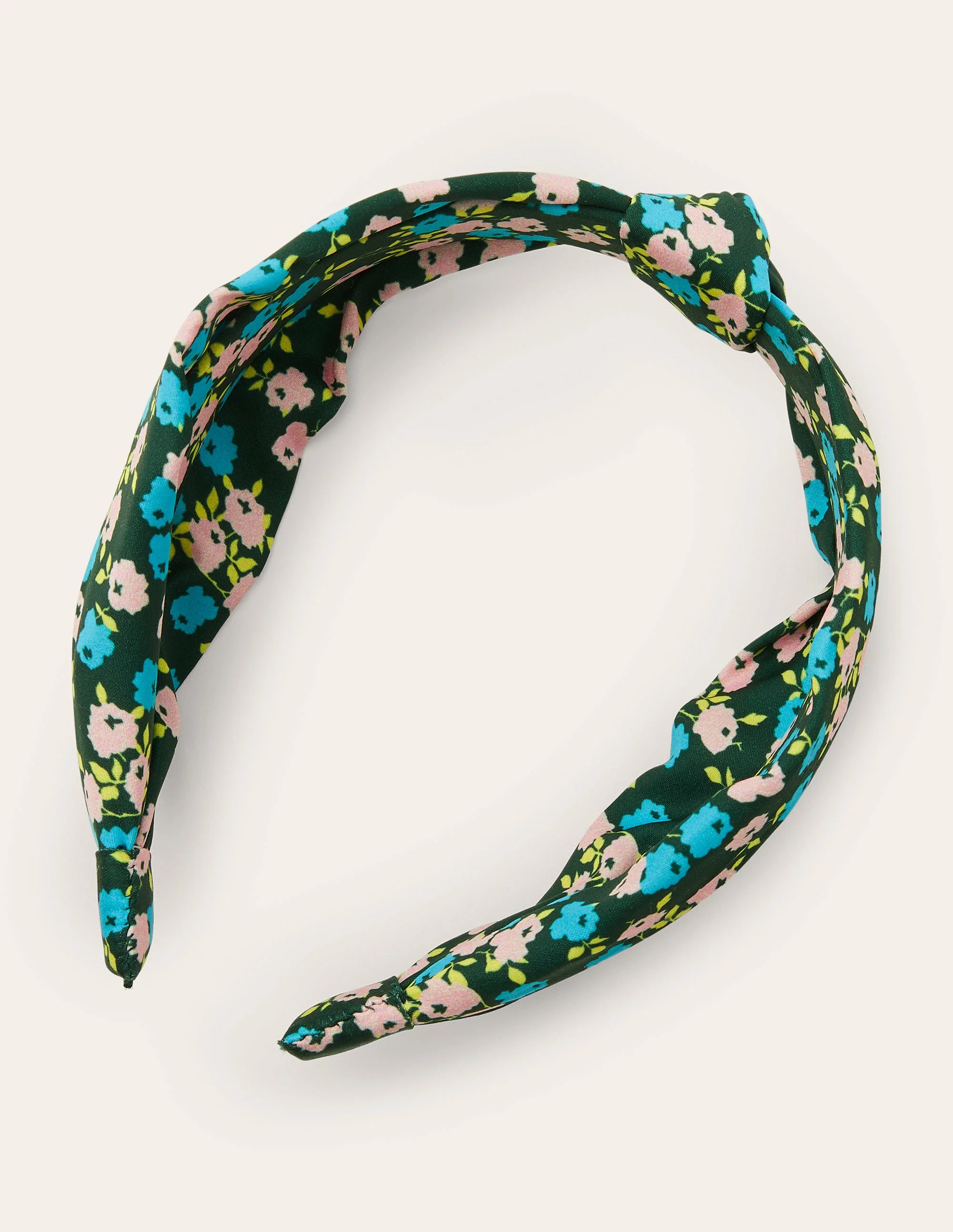 Knotted Headband-Midnight Garden, Sprig - Image 4