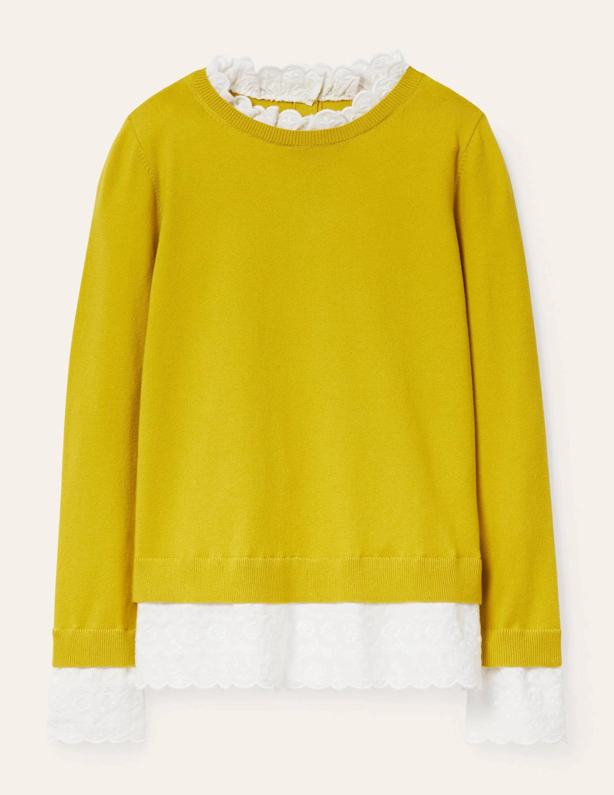 Lauderdale Frill Sweater-Chartreuse - Image 6