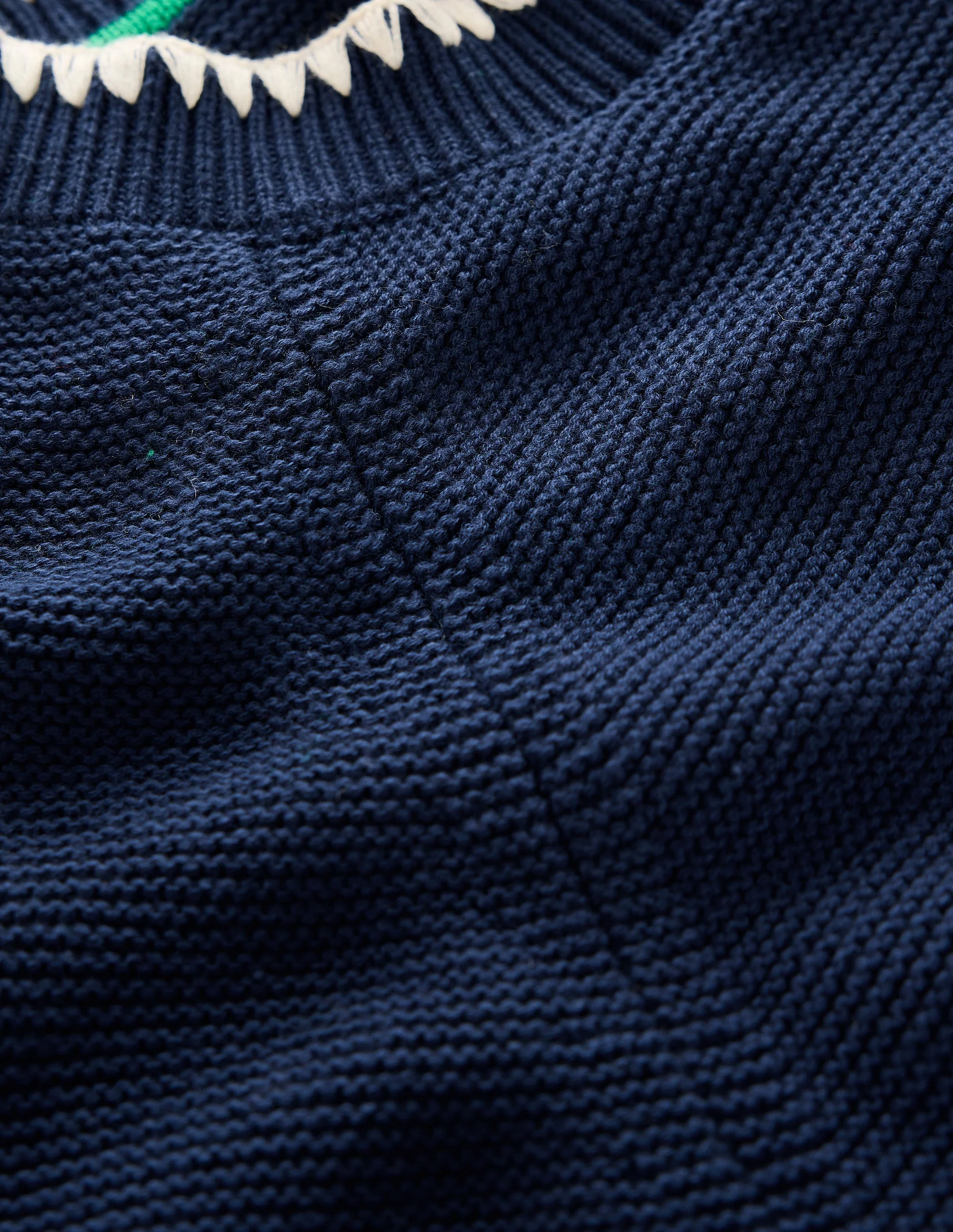 Lena Stitch Detail Sweater-Navy - Image 6