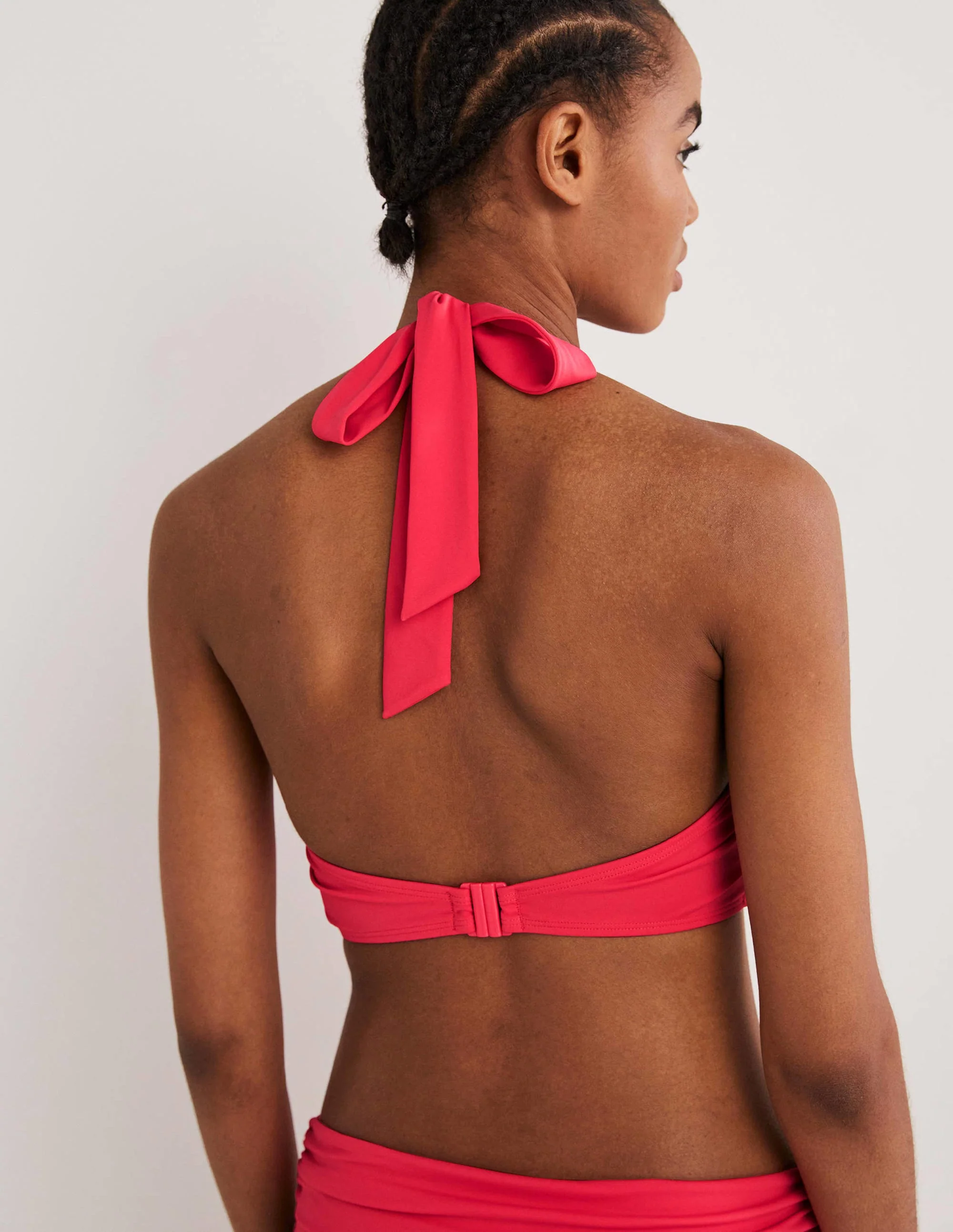 Levanzo Halter Bikini Top-Pink Berry - Image 2