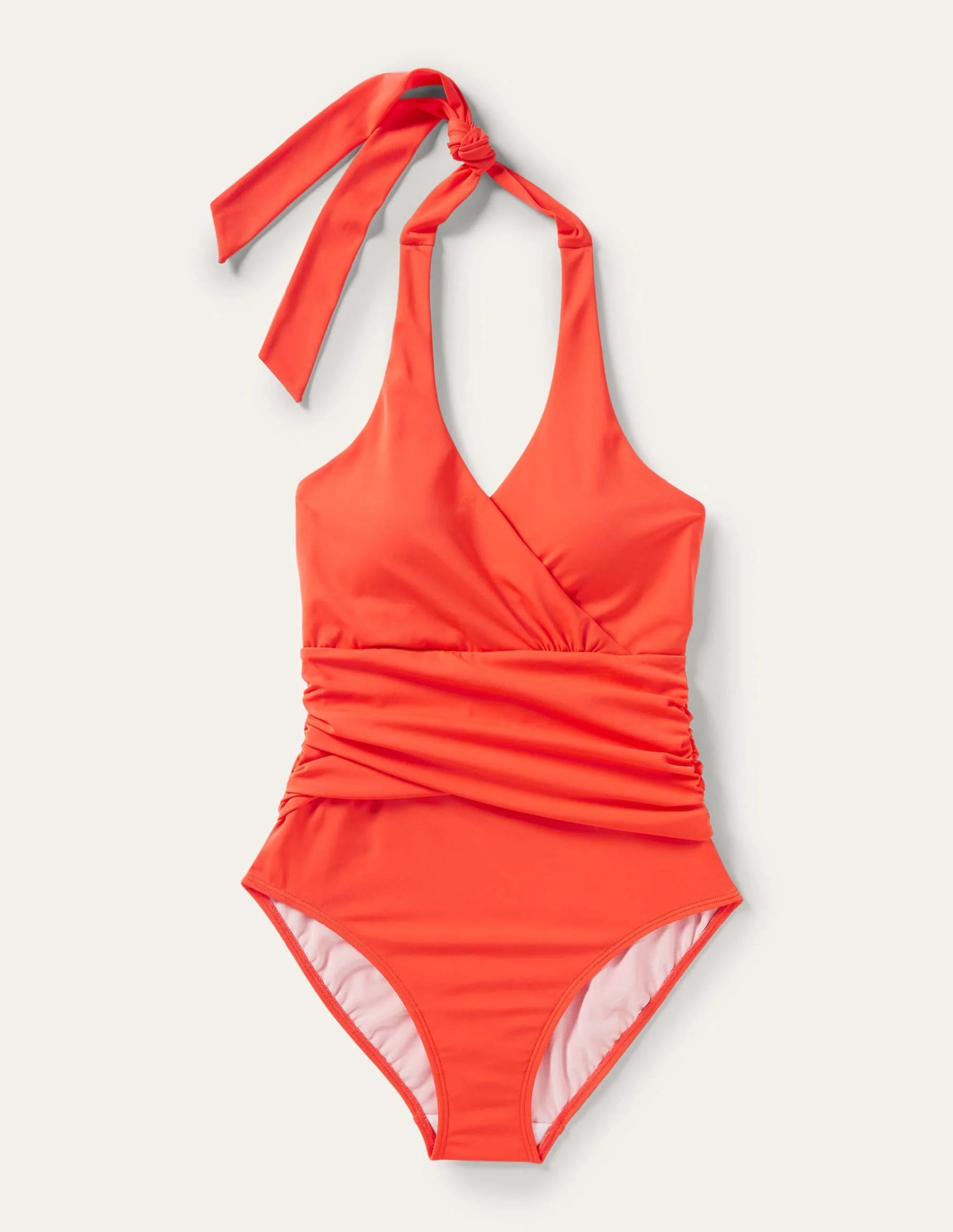 Levanzo Halter Swimsuit-Coral - Image 9