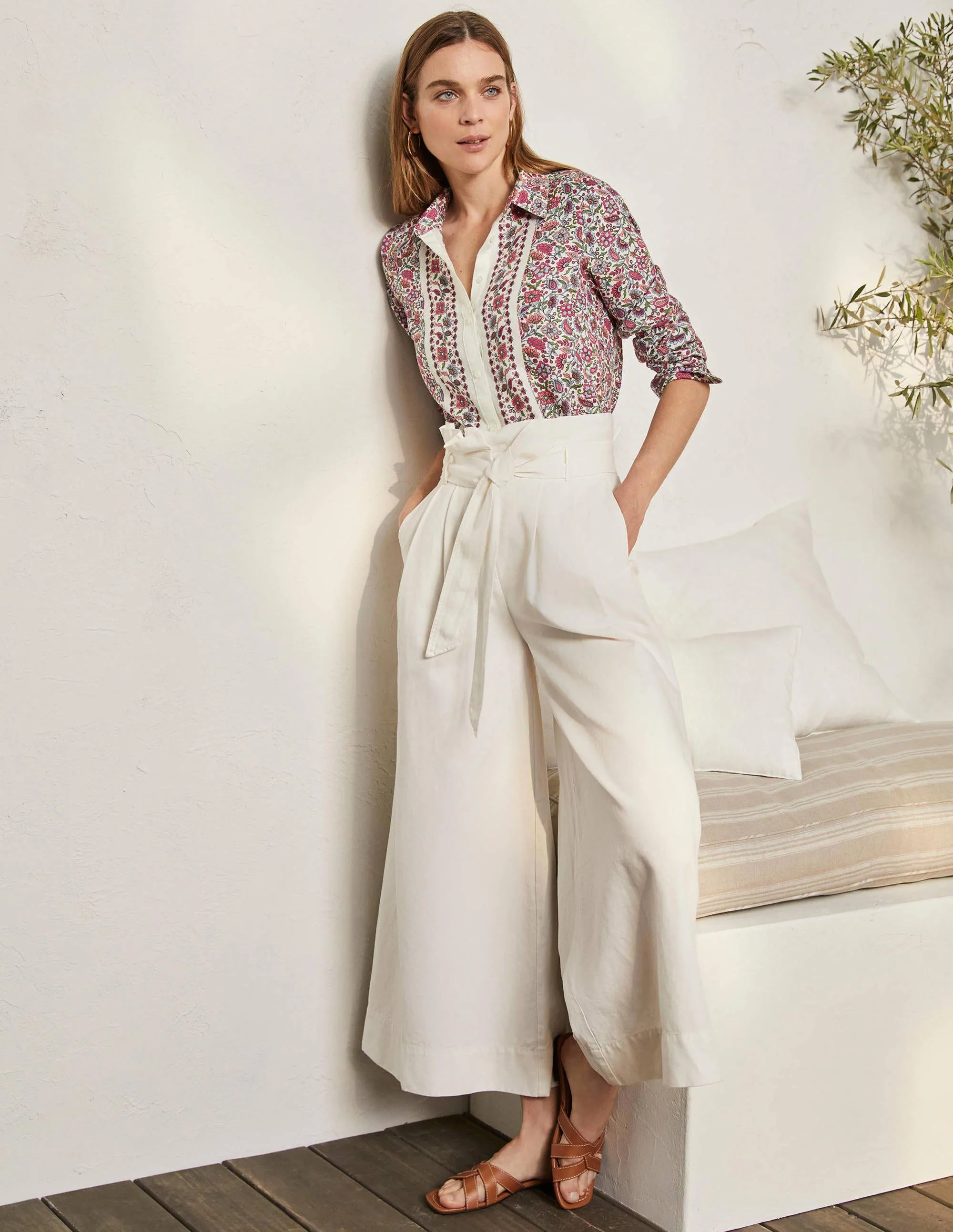 Linen Shirt-Ivory, Paradise Bay - Image 4