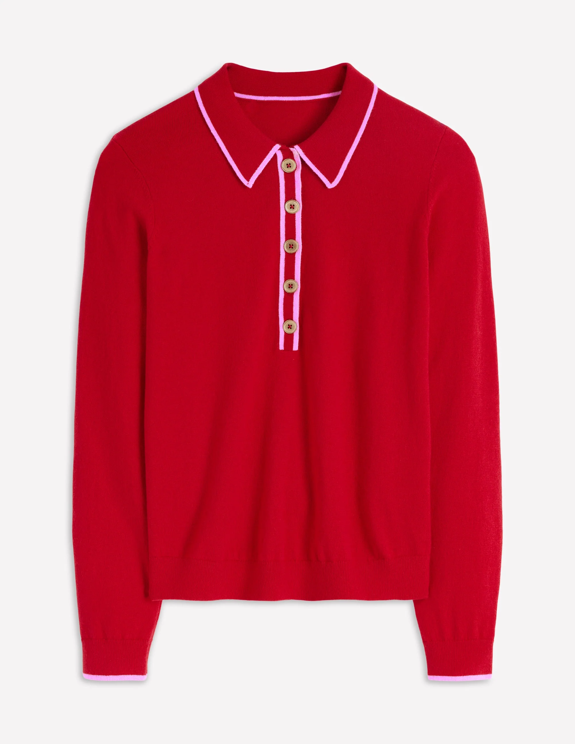 Liz Henley Jumper-Salsa Red - Image 7