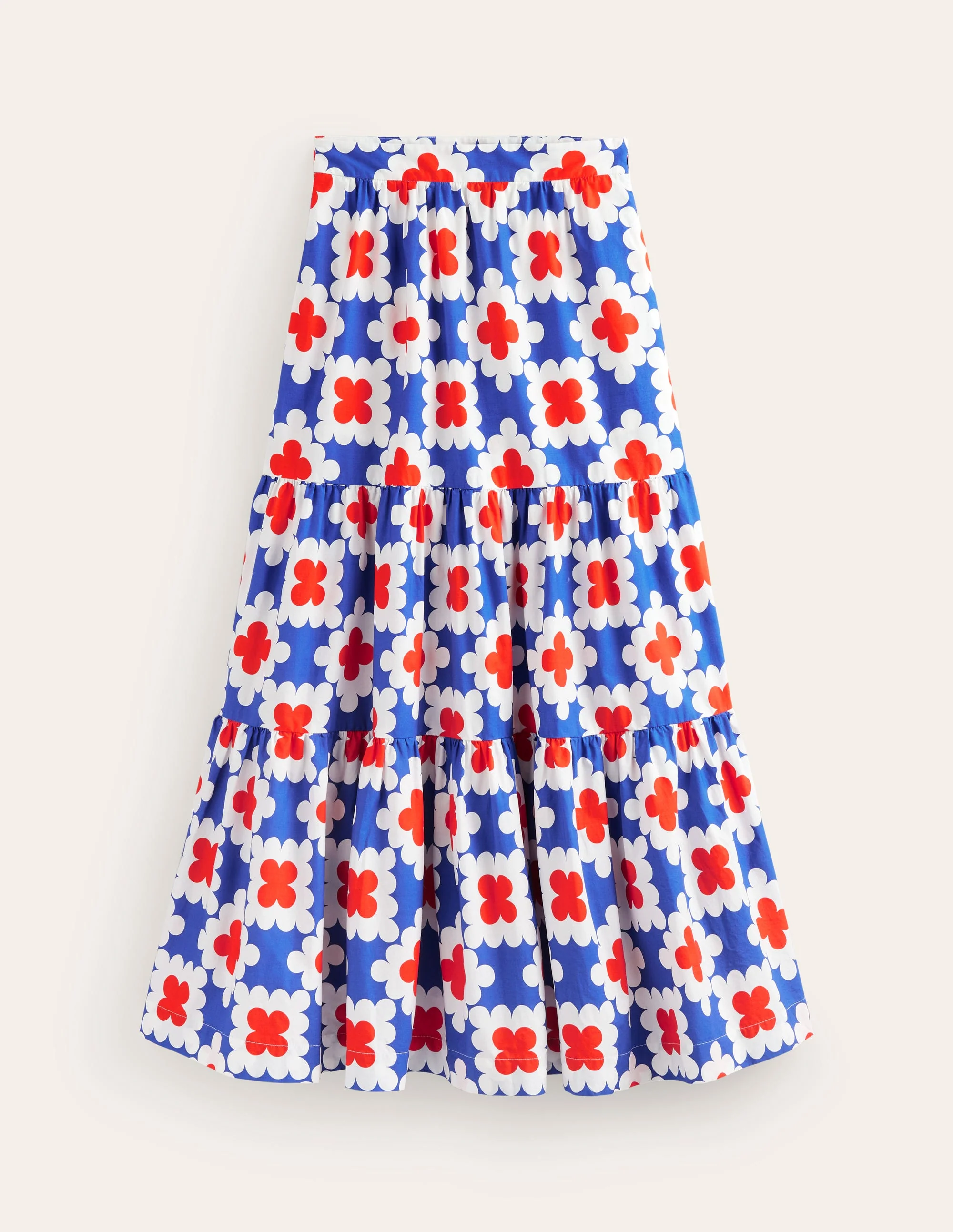 Lorna Tiered Maxi Skirt-Surf the Web, Abstract Tile - Image 5