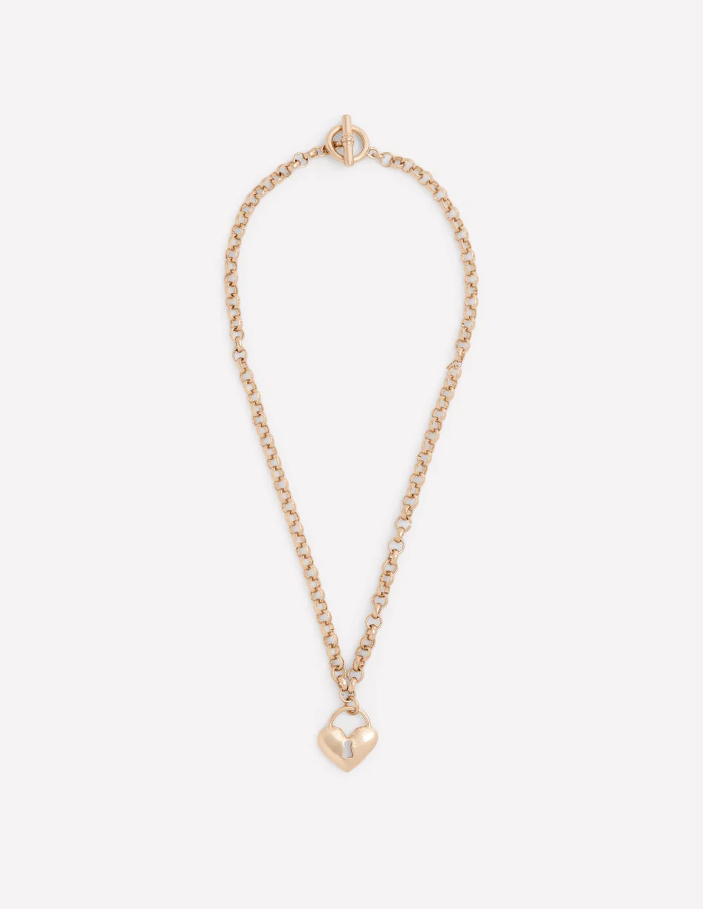 Love Lock Necklace-Gold - Image 3