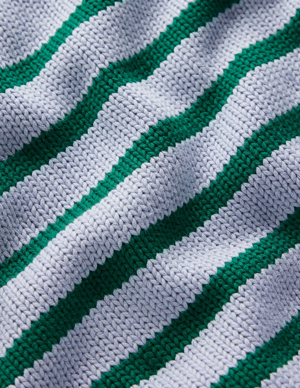 Lucy Chunky Cotton Sweater-Blue/ Green - Image 7