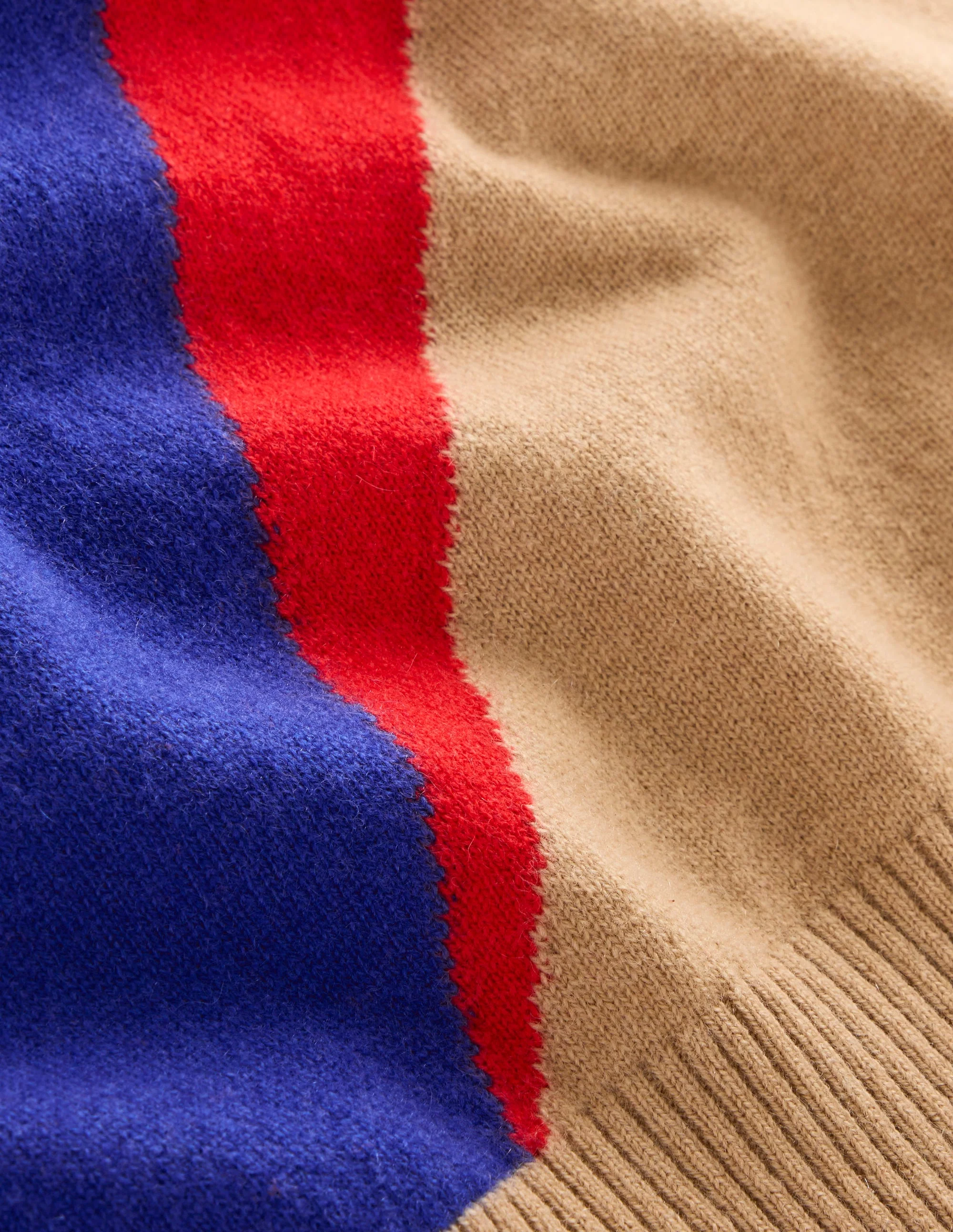 Lydia Cashmere Jumper-Camel, Lightning Bolt - Image 9