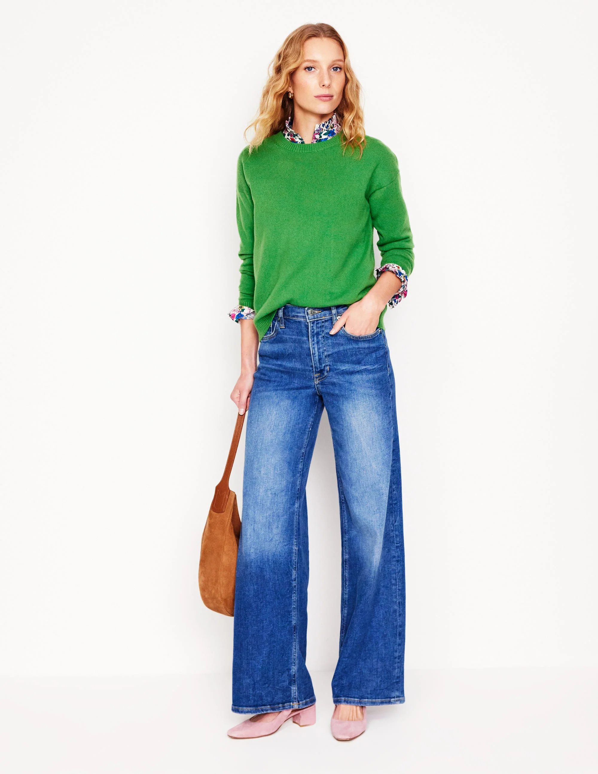 Lydia Cashmere Jumper-Paradise Green - Image 4
