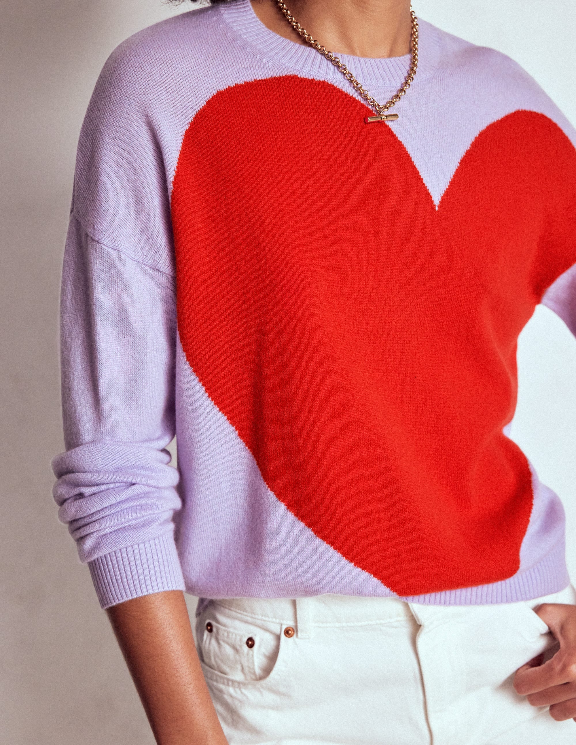 Lydia Cashmere Jumper-Purple Heart - Image 2