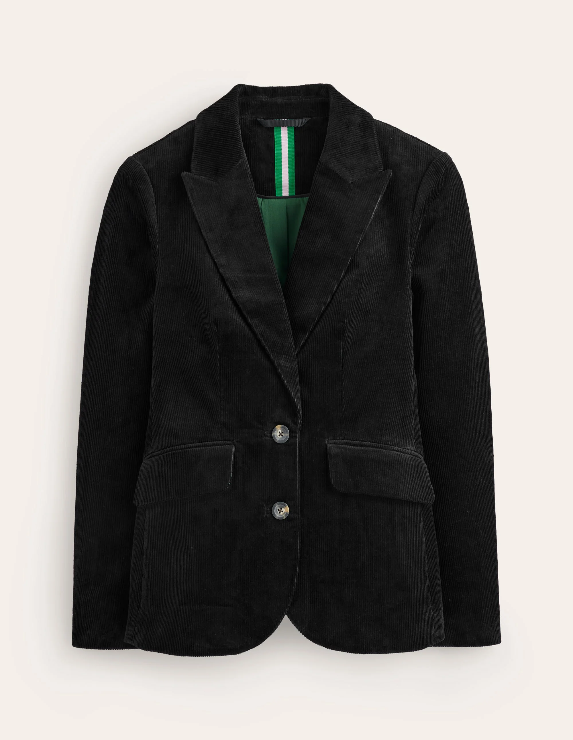Marylebone Cord Blazer-Black - Image 6
