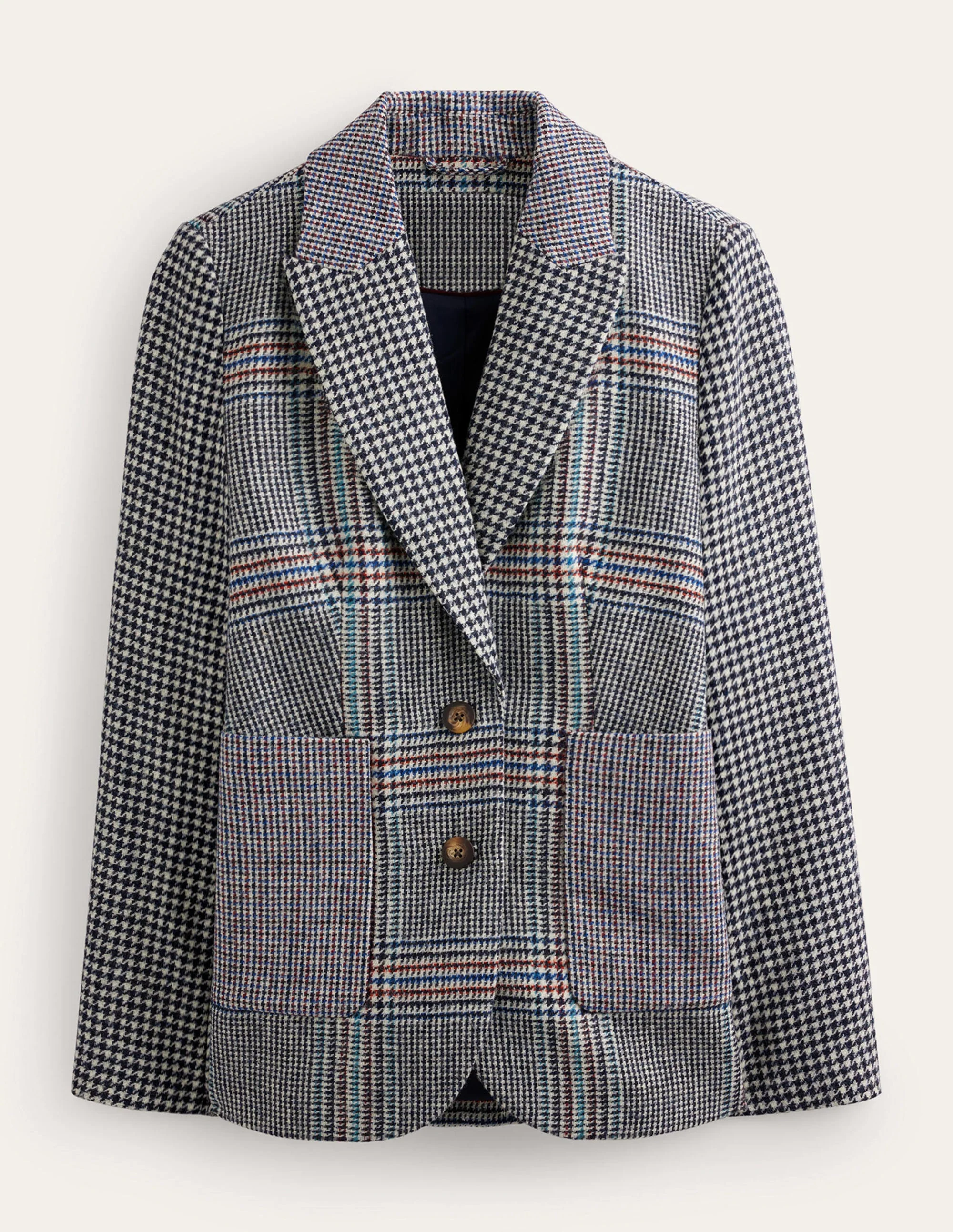 Marylebone Tweed Blazer-Hotchpotch Check - Image 7