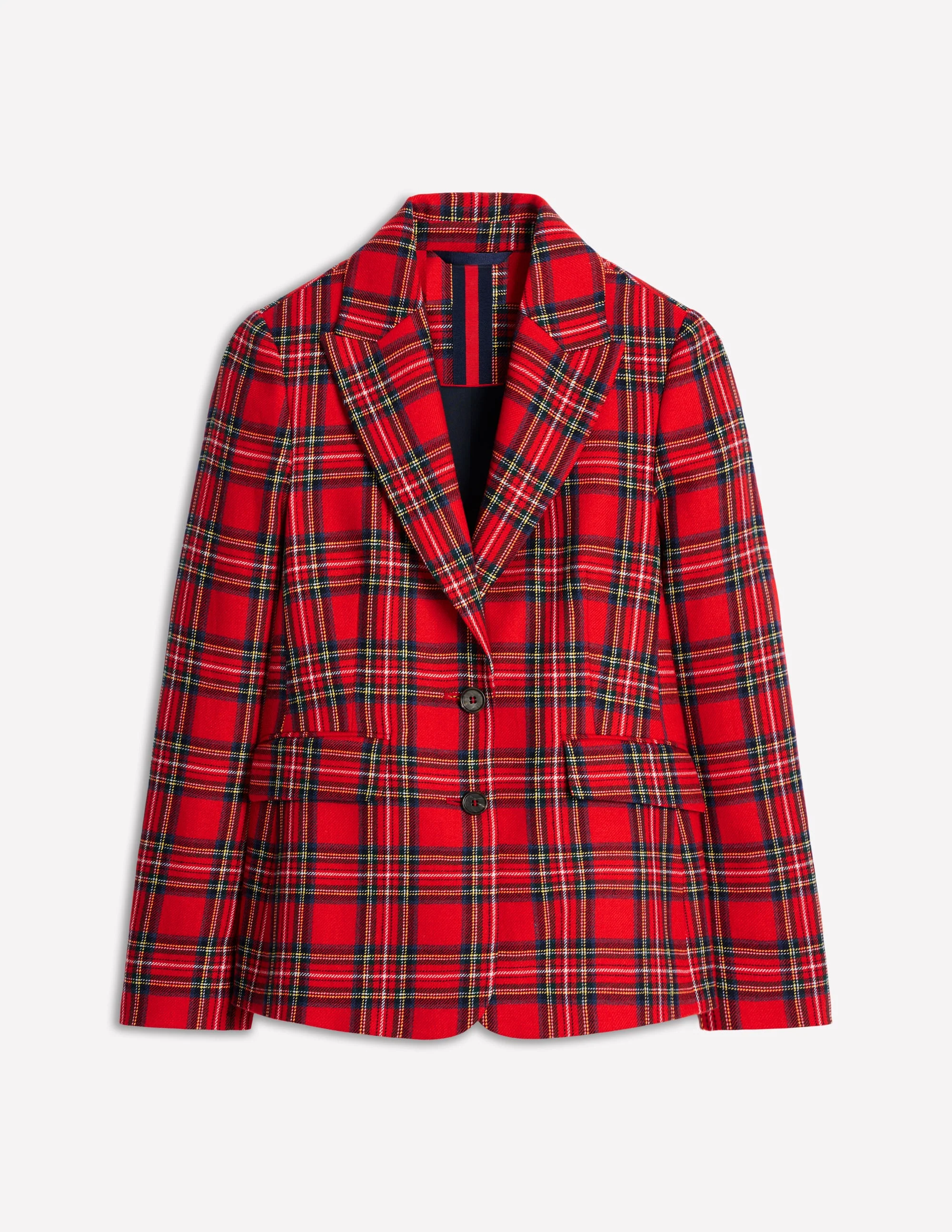 Marylebone Wool-Blend Blazer-Red and Blue Check - Image 6