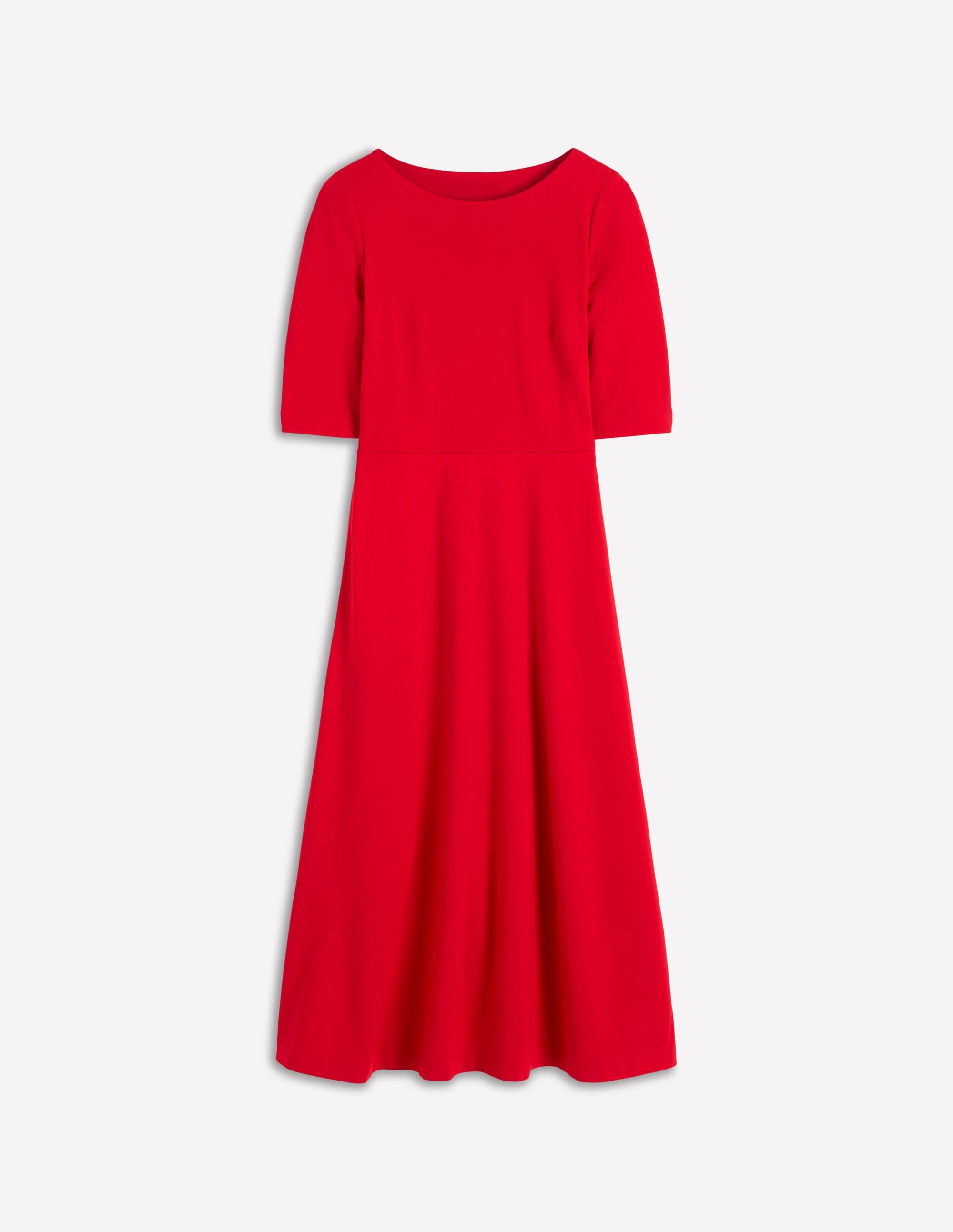 Mathilde Tie Waist Ponte Dress-Spicy Red - Image 6