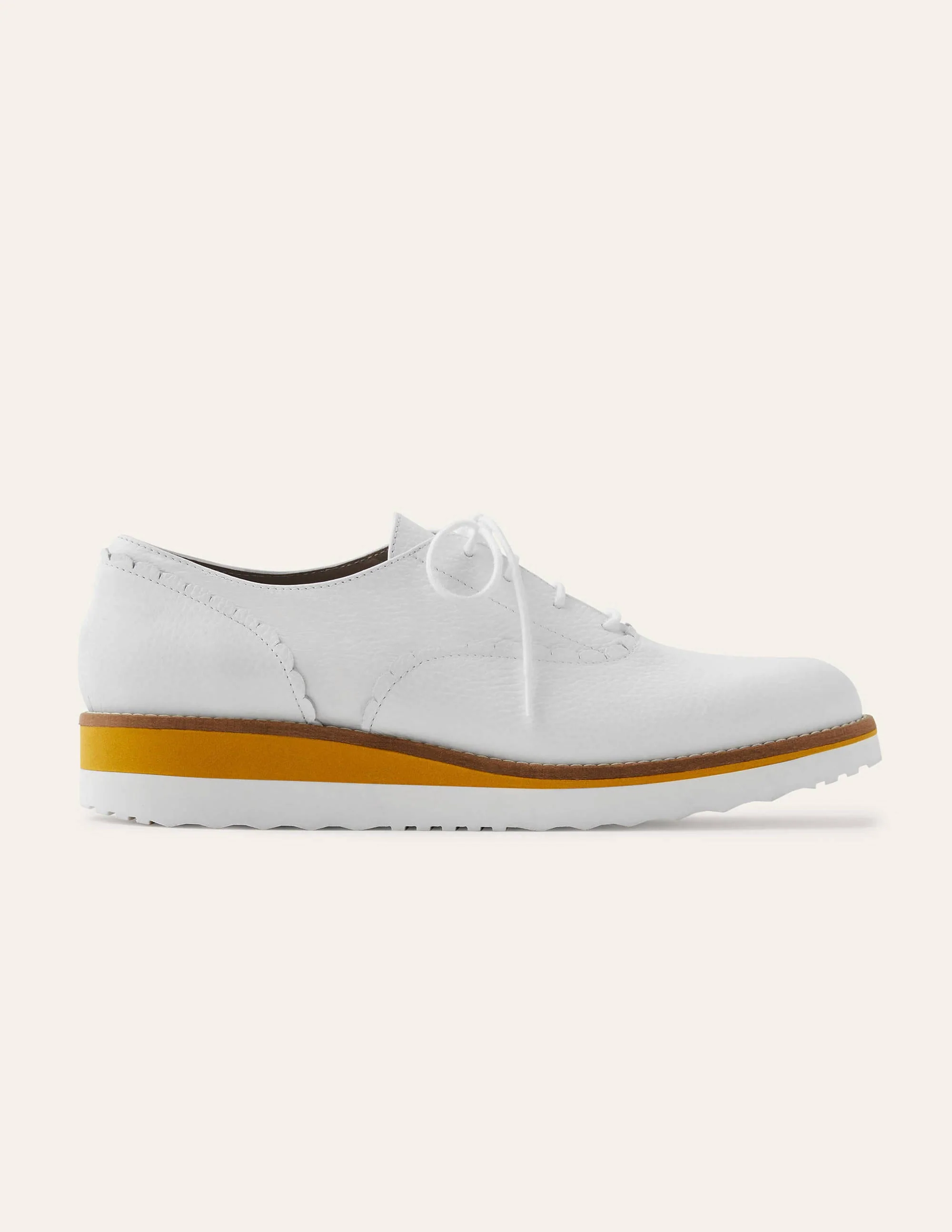 Matilda Platform Brogues-White - Image 3