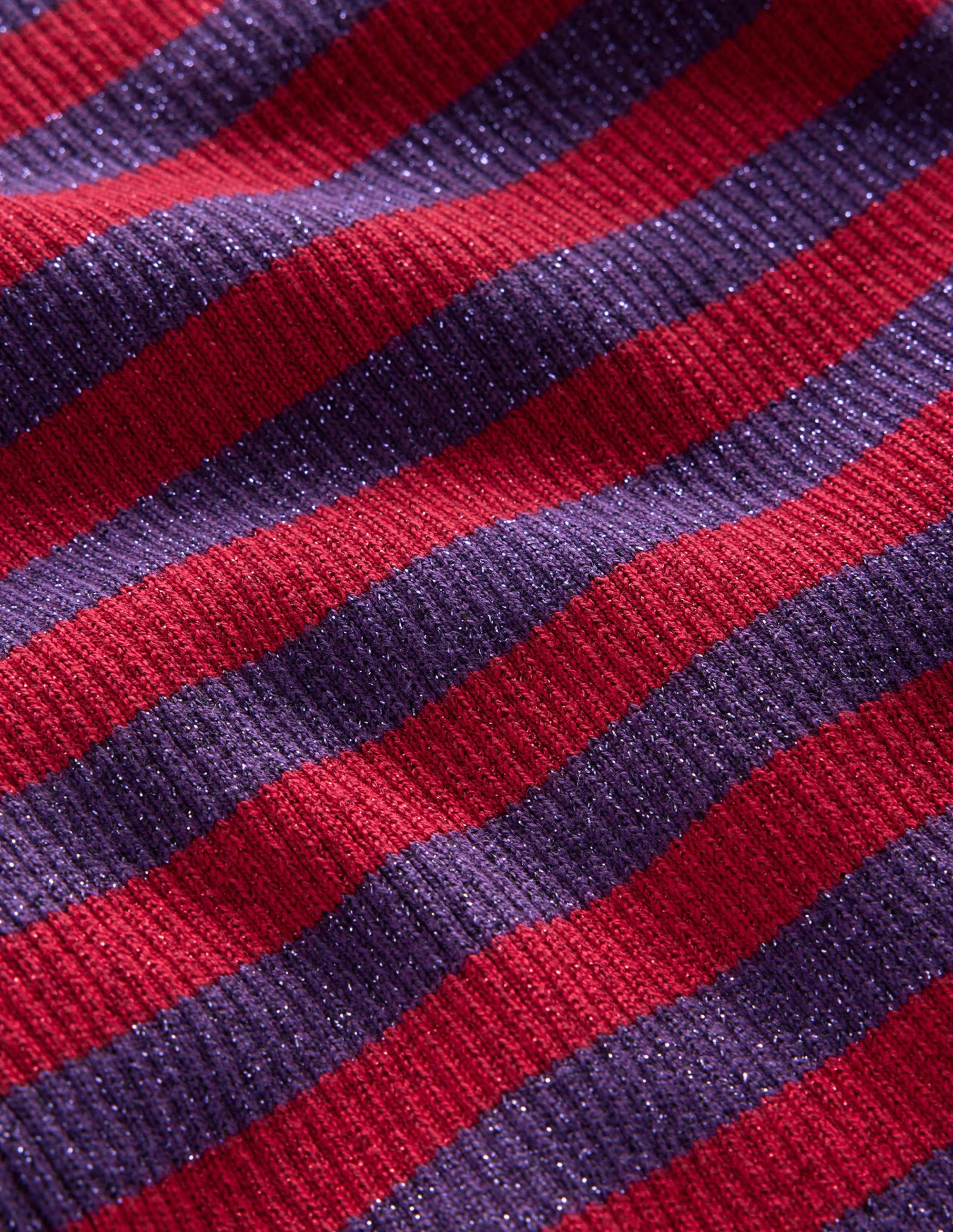 Matilda Sparkle Sweater-Rich Violet and Dark Red - Image 6