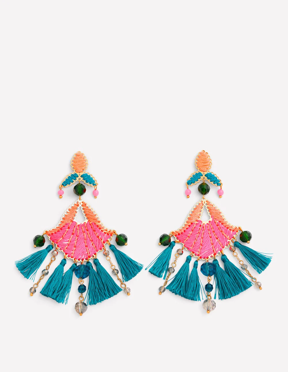 Mega Motif Earrings-Multi