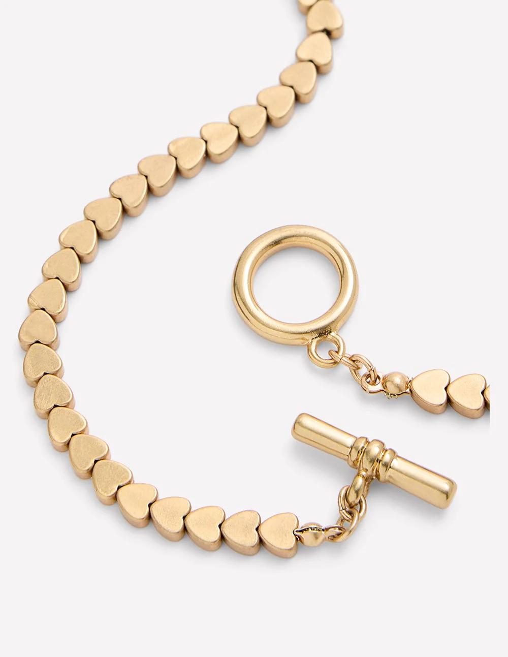 Metal Heart Necklace-Gold - Image 3