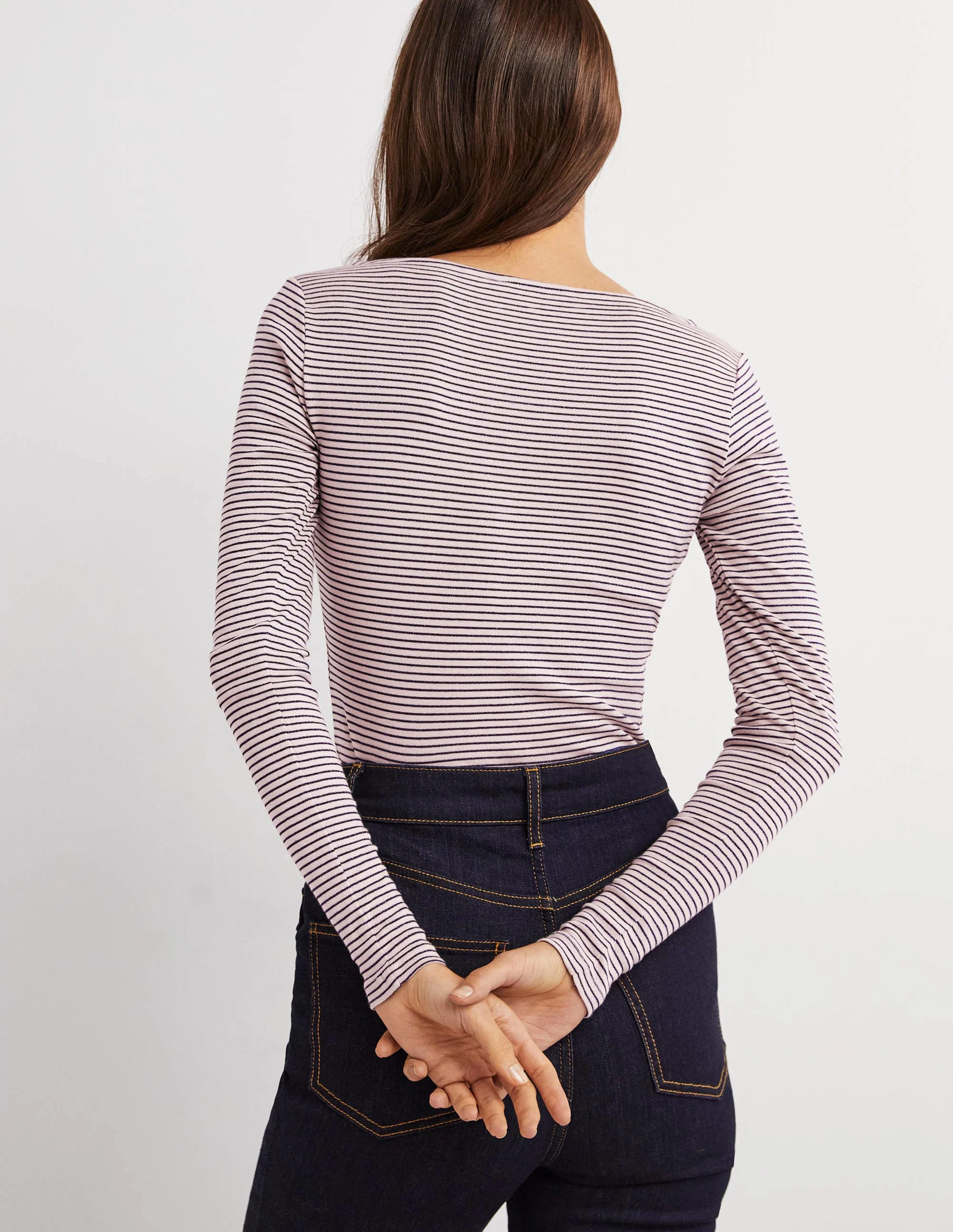Metallic Stripe Top-Pink Frosting - Image 3