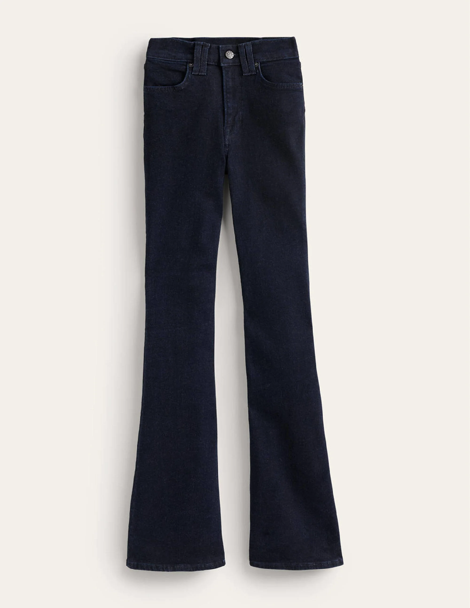 Mid Rise Slim Flare Jeans-Indigo Rinse - Image 6