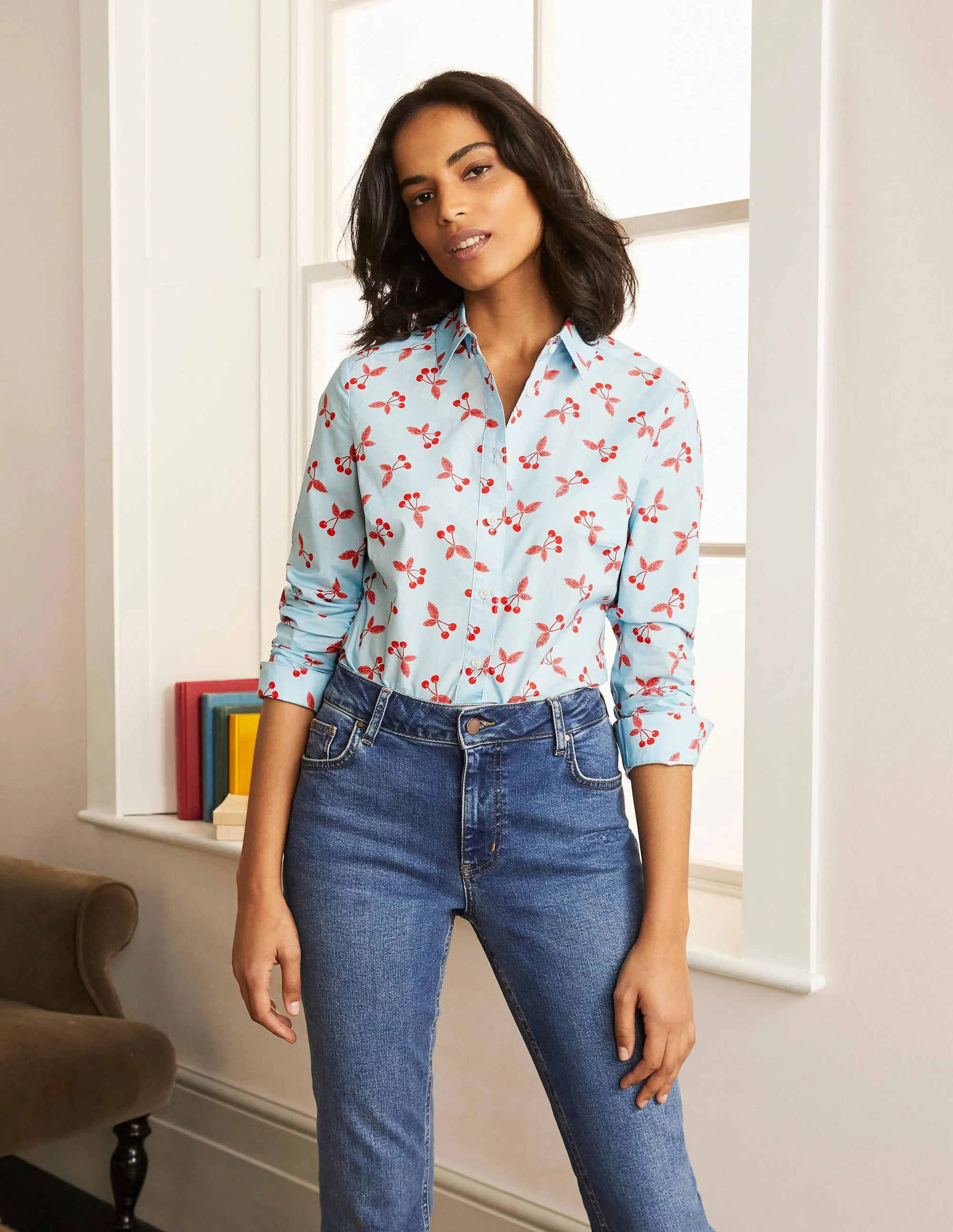 Modern Classic Shirt-Surf, Cherry Bunch - Image 4