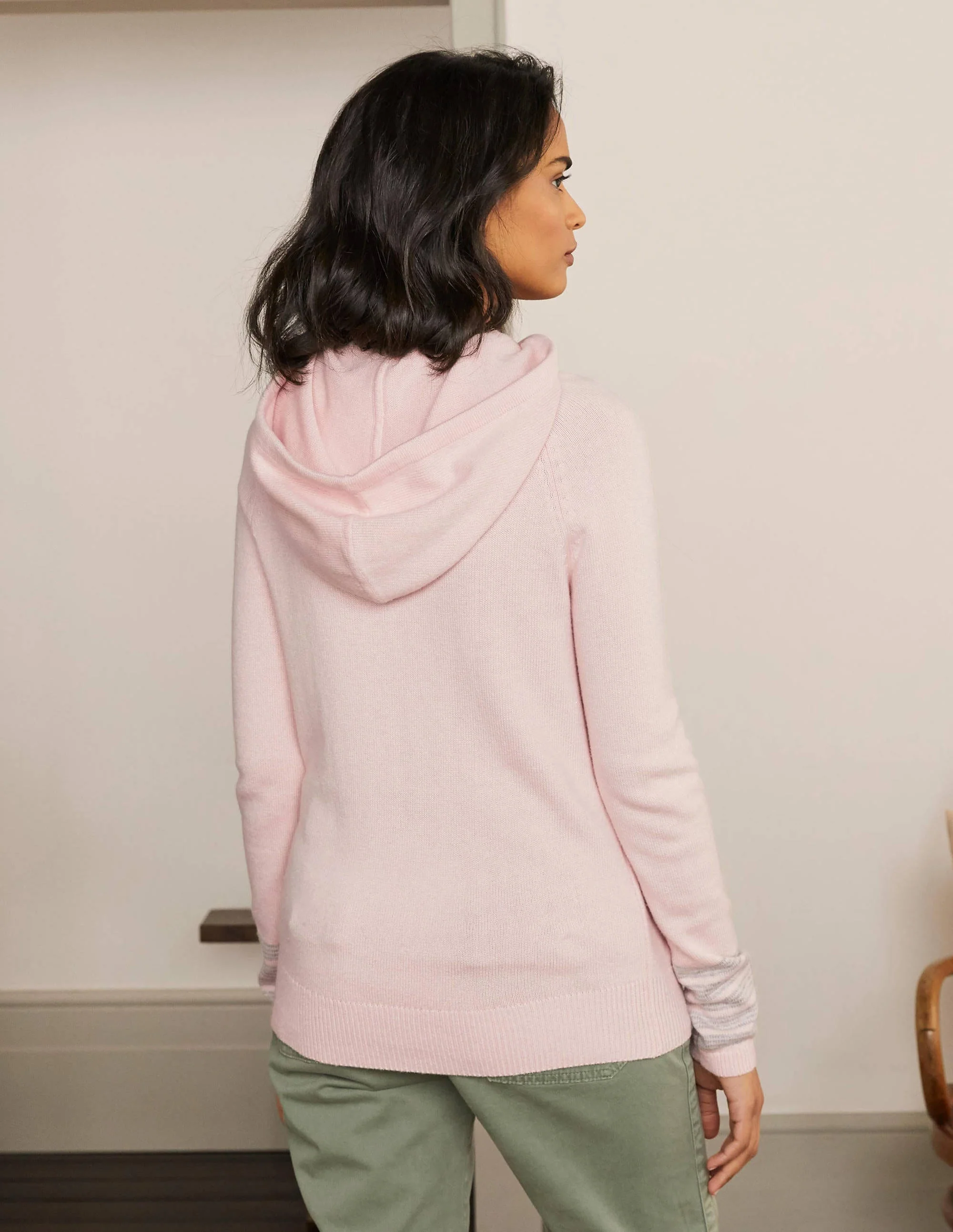 Morton Knitted Hoodie-Milkshake - Image 3