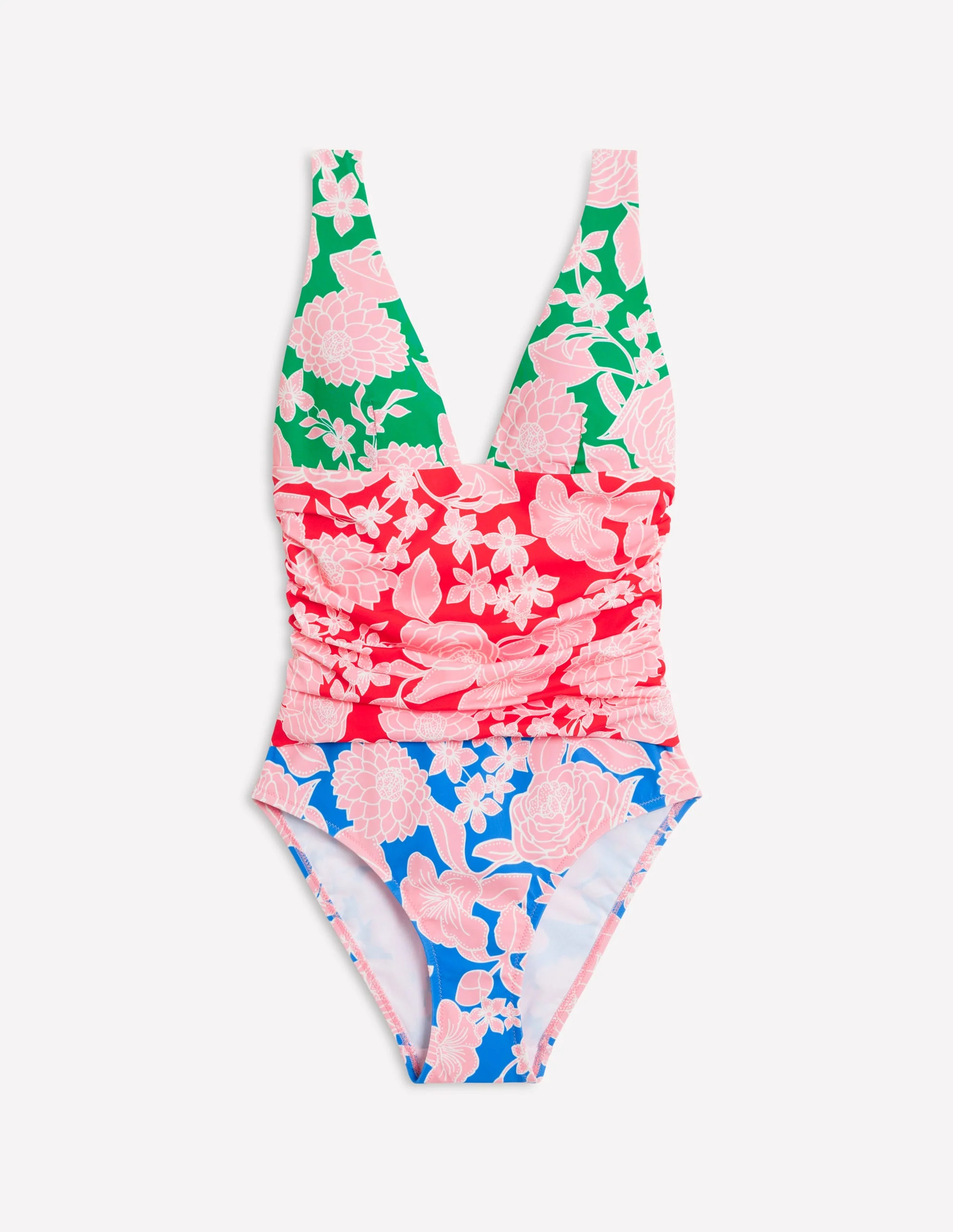 Mykonos Deep V Swimsuit-Multi, Blossom Cascade - Image 7