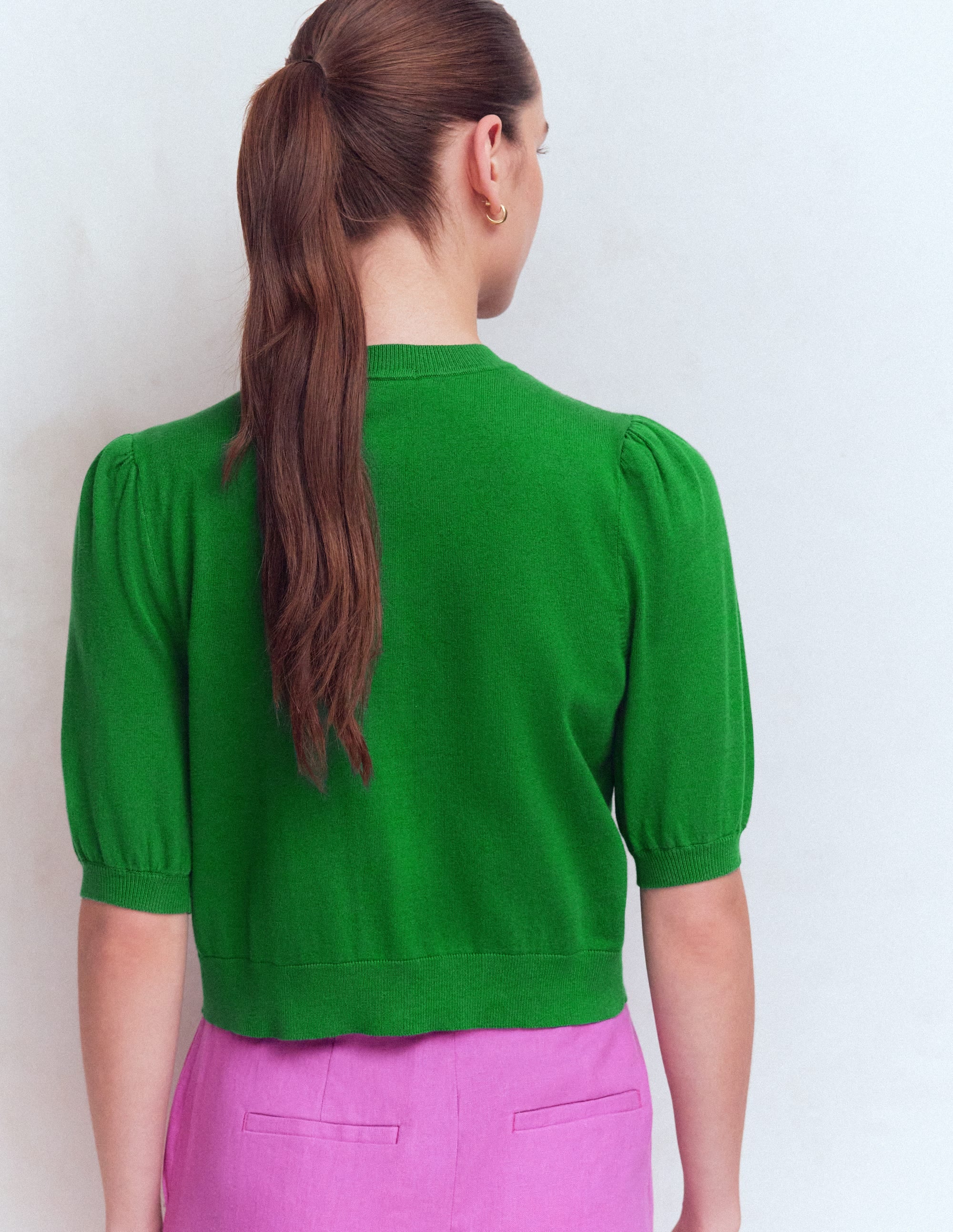 Nadia Embellished Cardigan-Green - Image 3