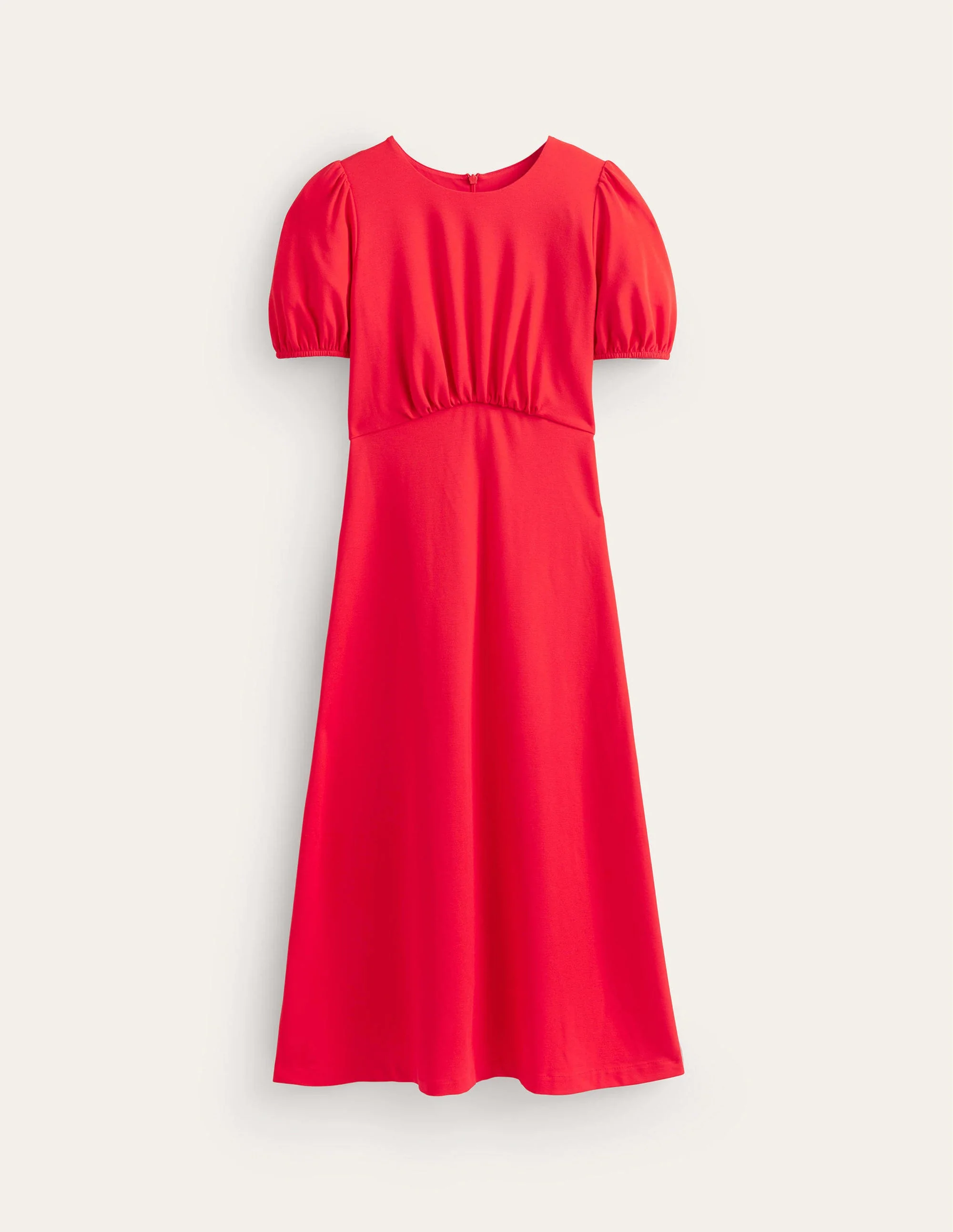 Nancy Ponte Midi Dress-Poppy Red - Image 6