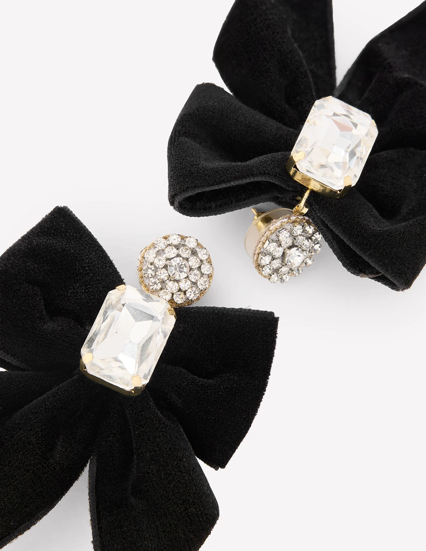 Novelty Bow Earrings-Black - Image 4