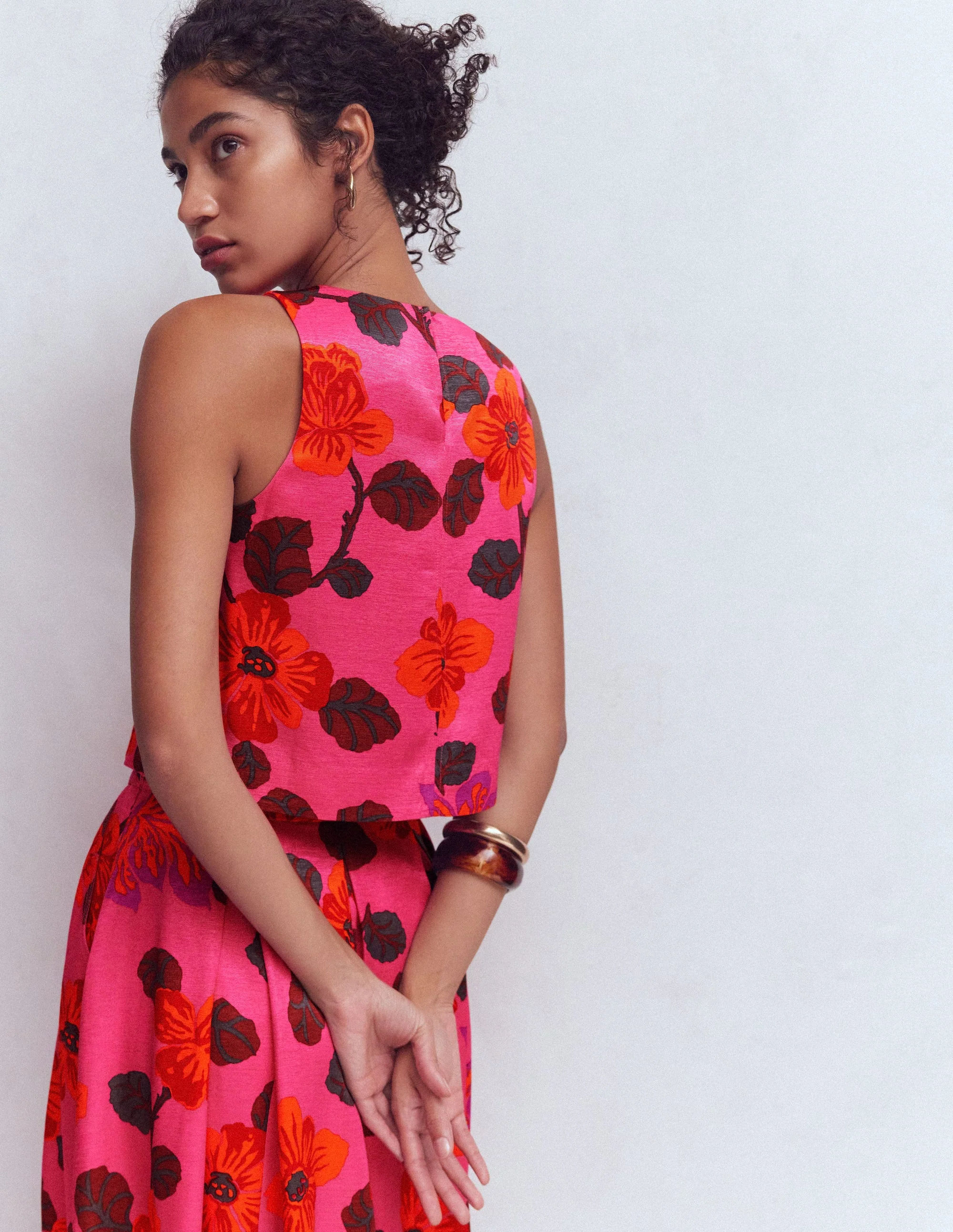 Occasion Shell Top-Multi, Elaborate Blossom - Image 3