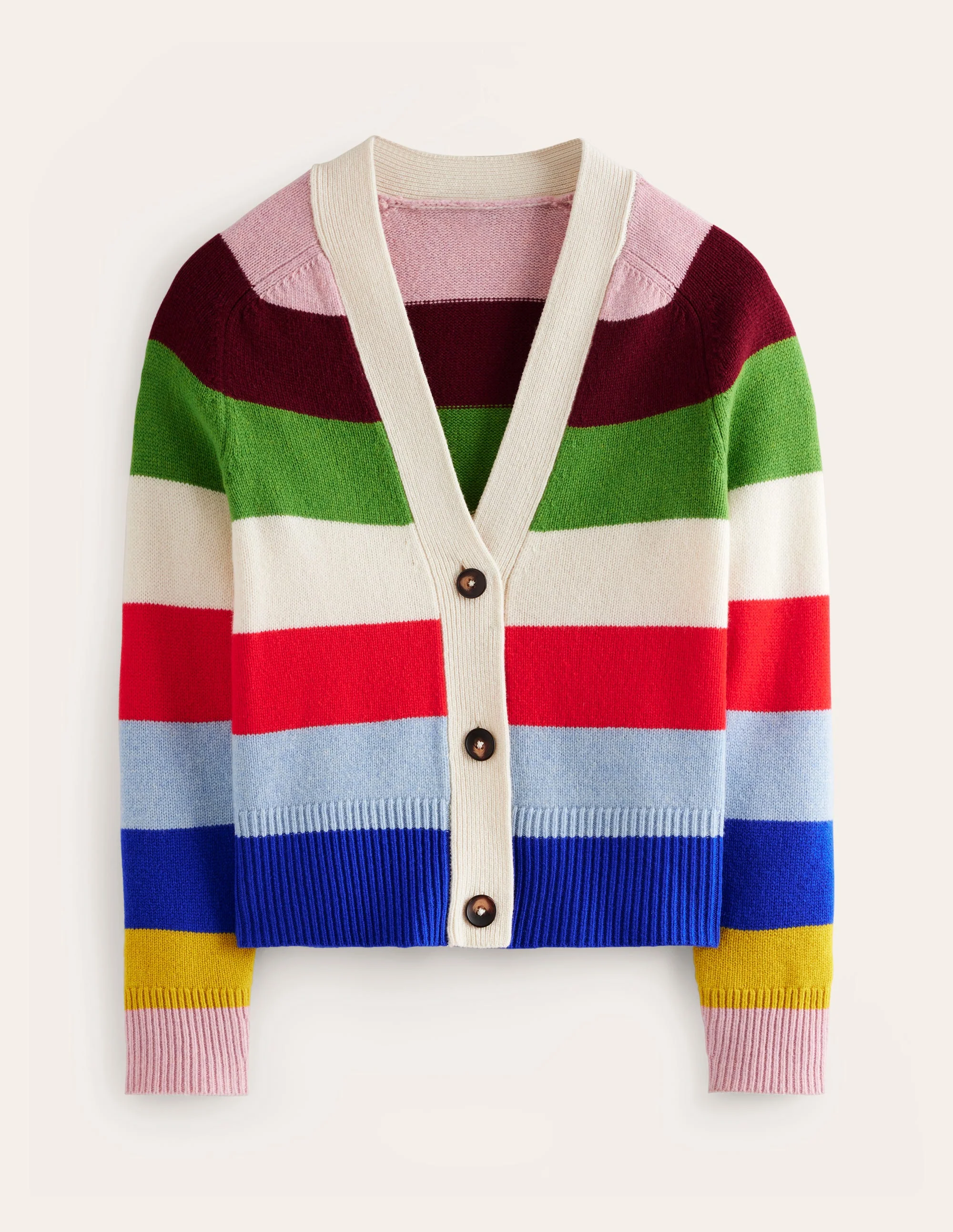 Olivia Merino Cardigan-Multi, Rainbow - Image 7