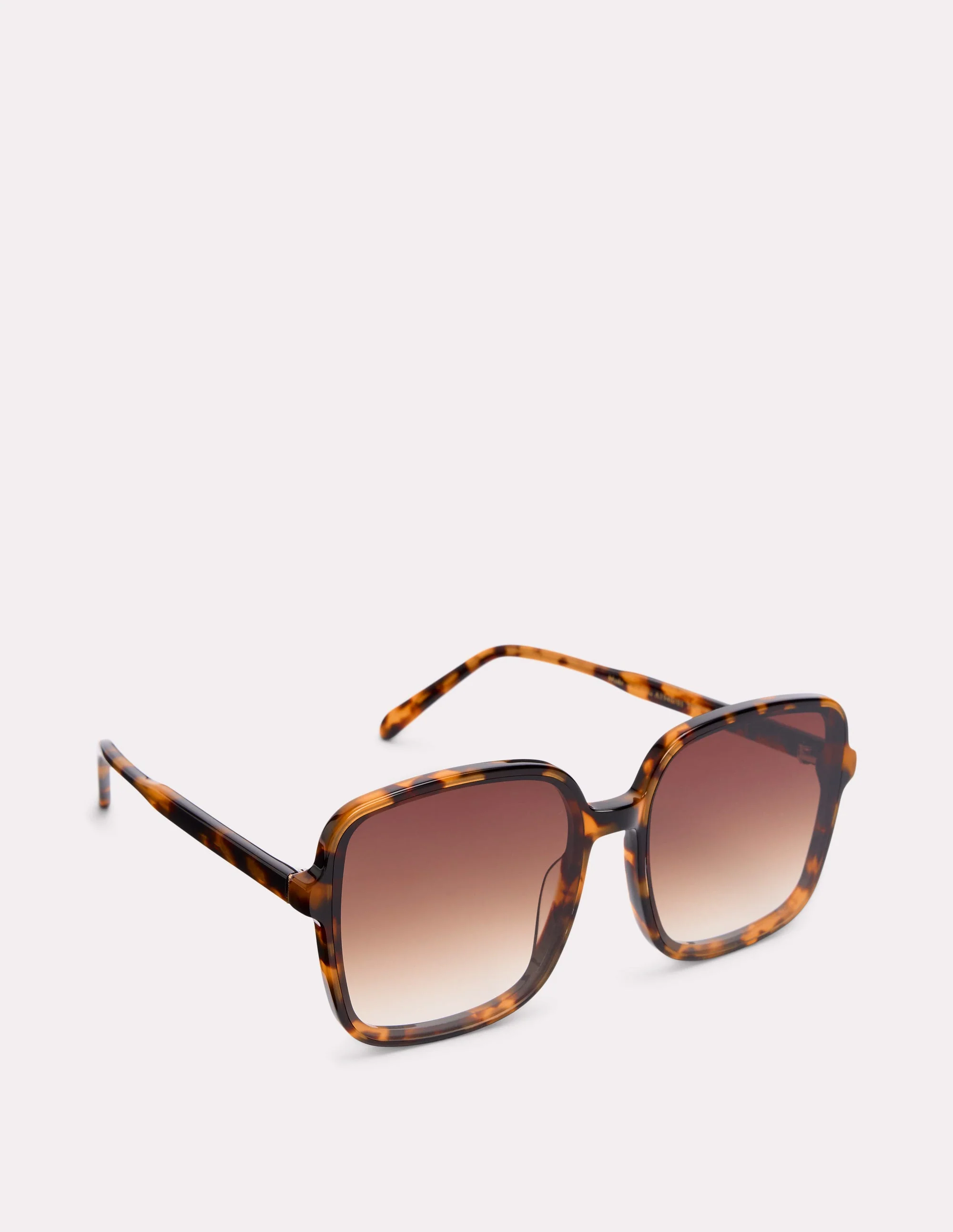 Oversized Square Sunglasses-Classic Tort - Image 3