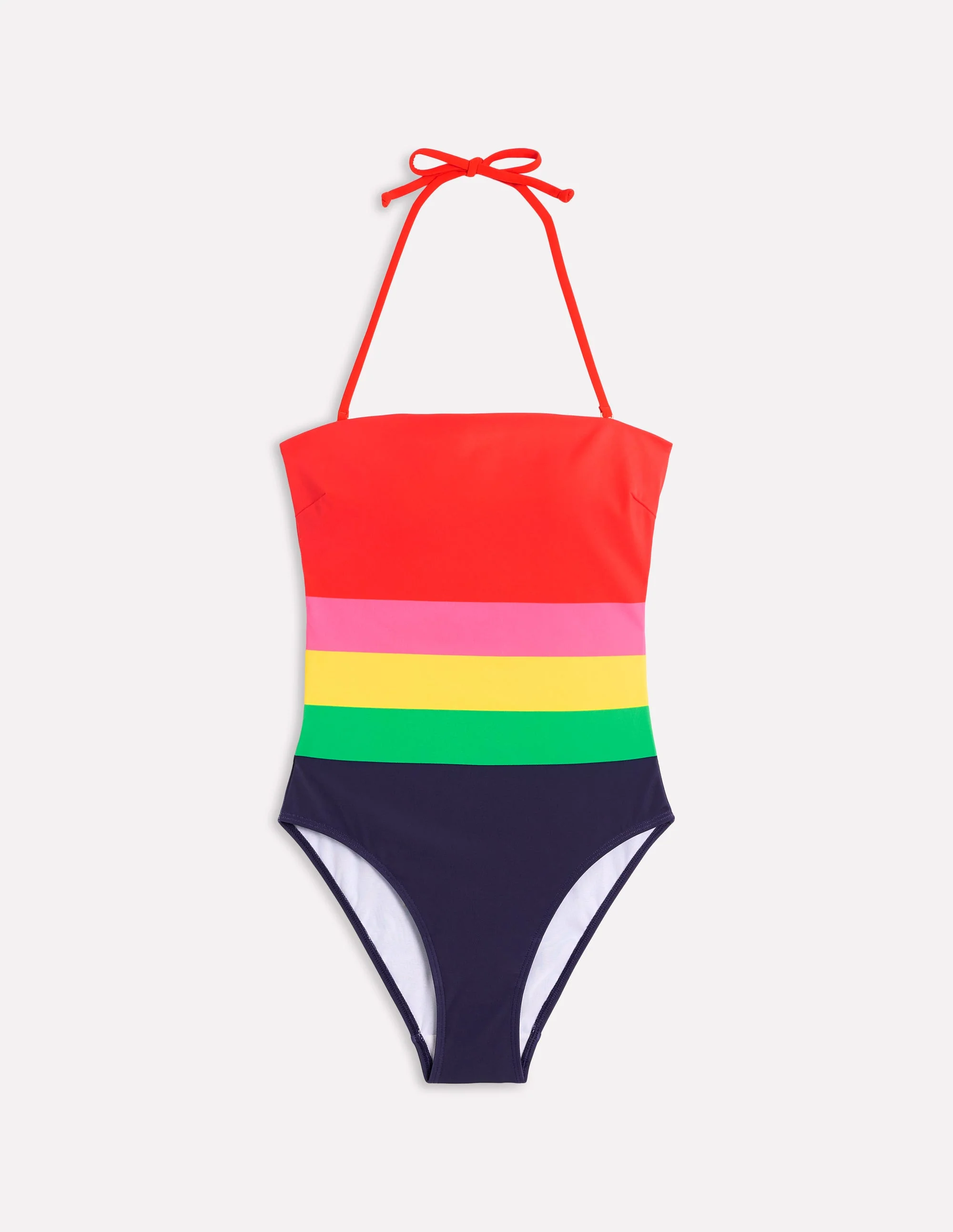 Paros Bandeau Swimsuit-Multi, Colourblock - Image 5