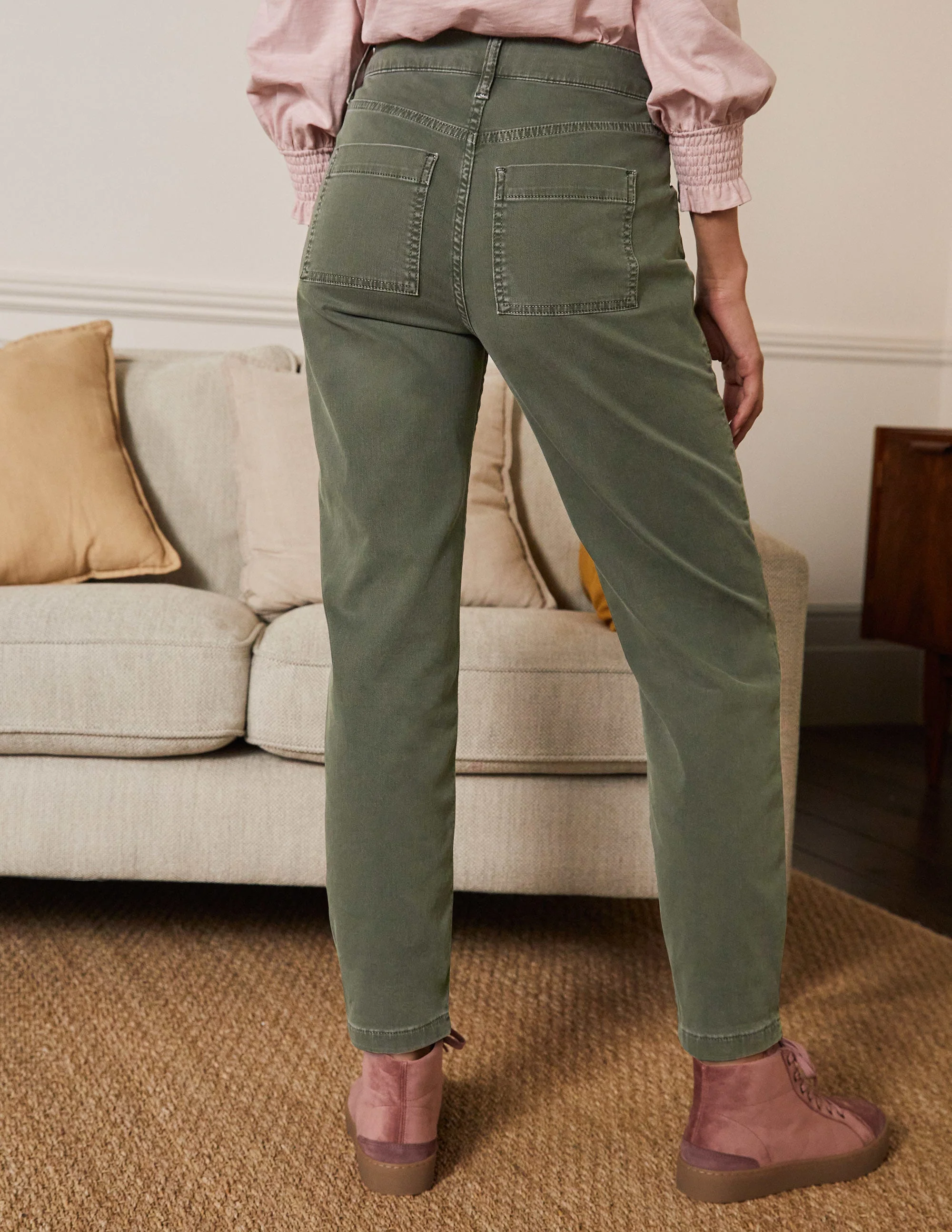 Patch Pocket Tapered Jeans-Marsh - Image 3