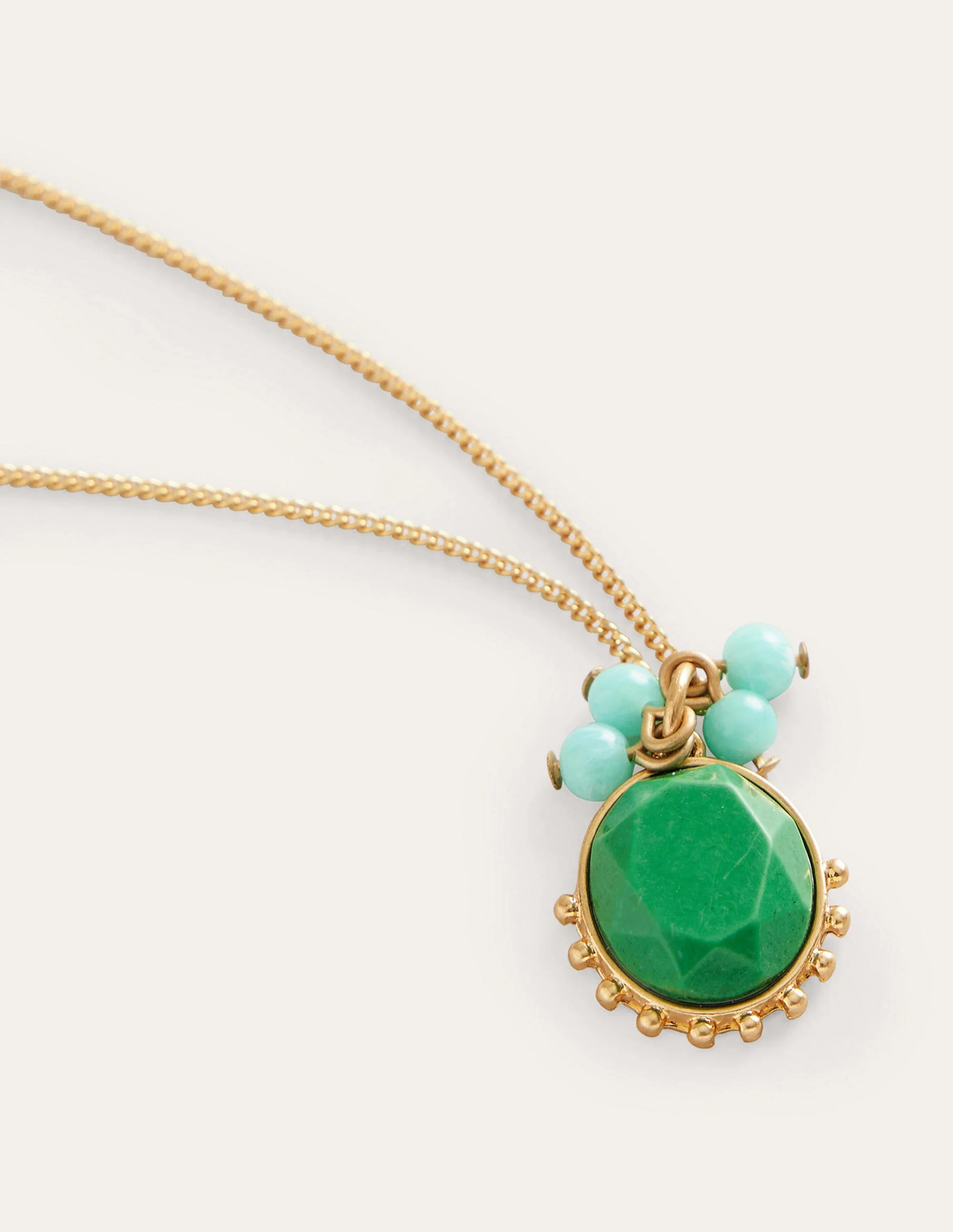 Pendant Necklace-Green - Image 3