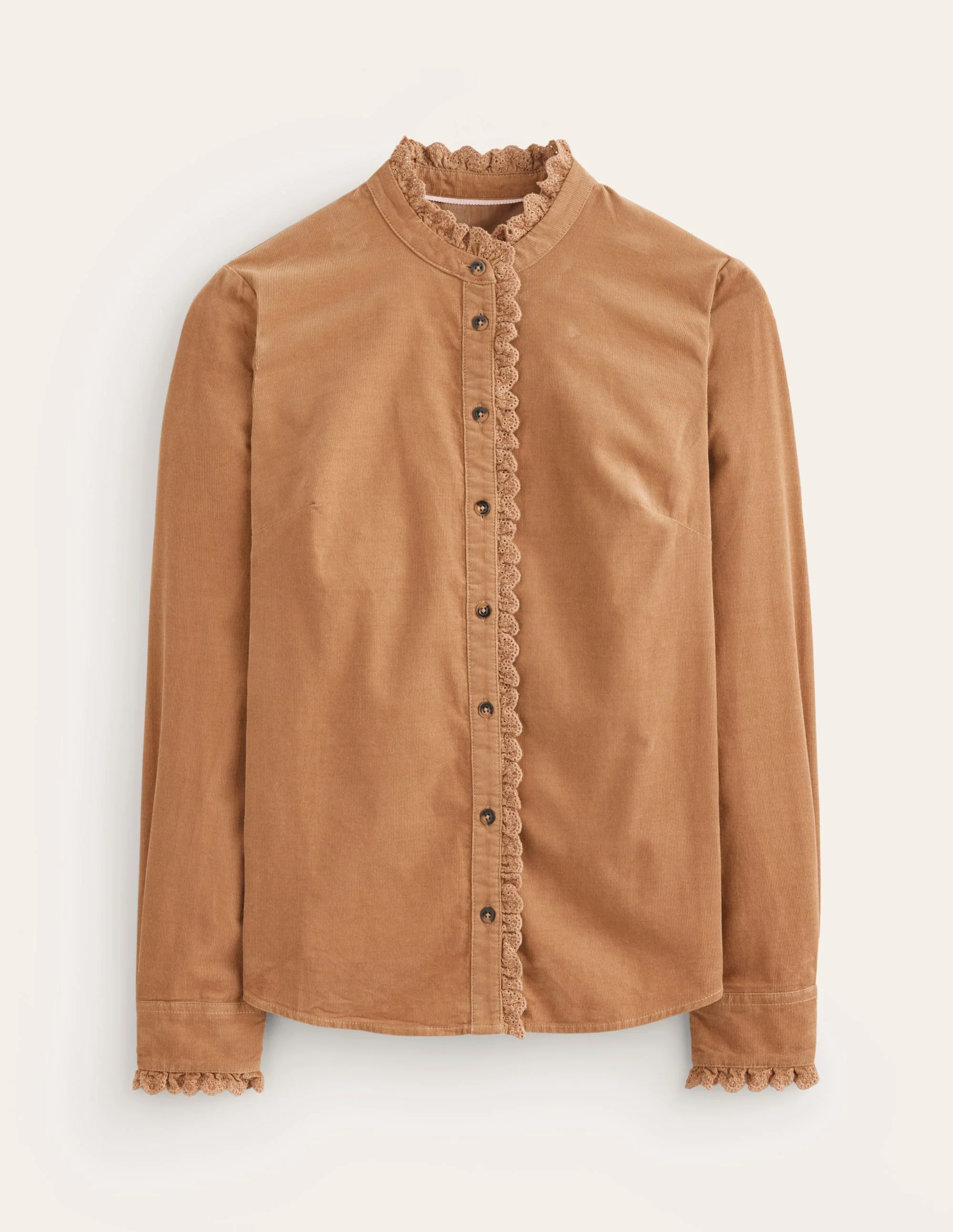 Phoebe Cord Shirt-Camel - Image 5