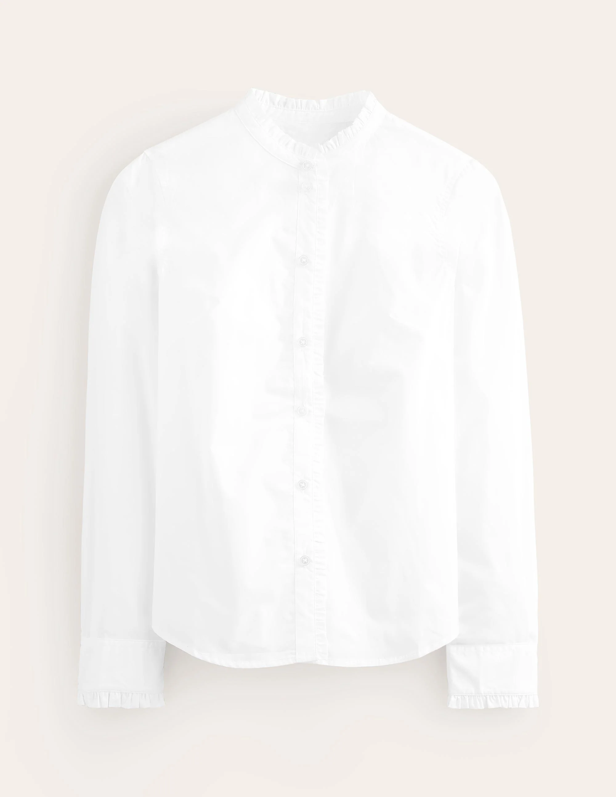 Phoebe Cotton Shirt-White - Image 5