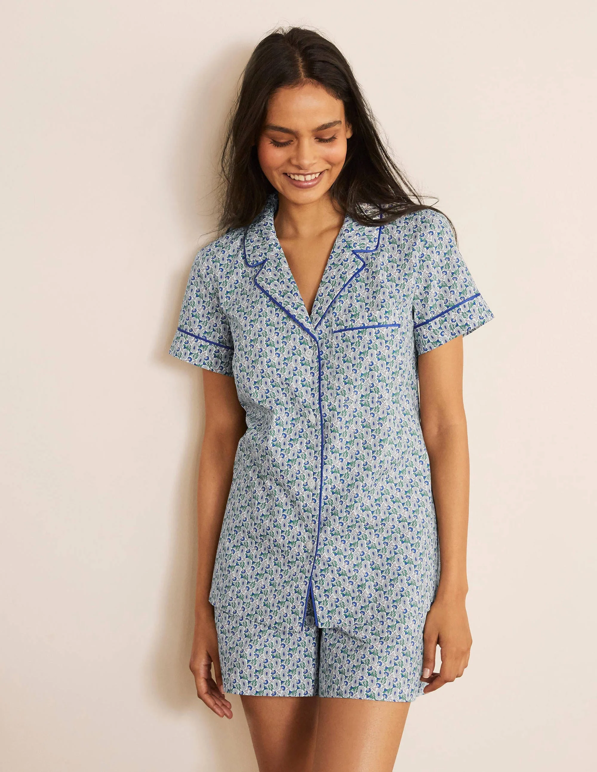 Phoebe PJ Shirt-Ivory, Pretty Paisely - Image 2