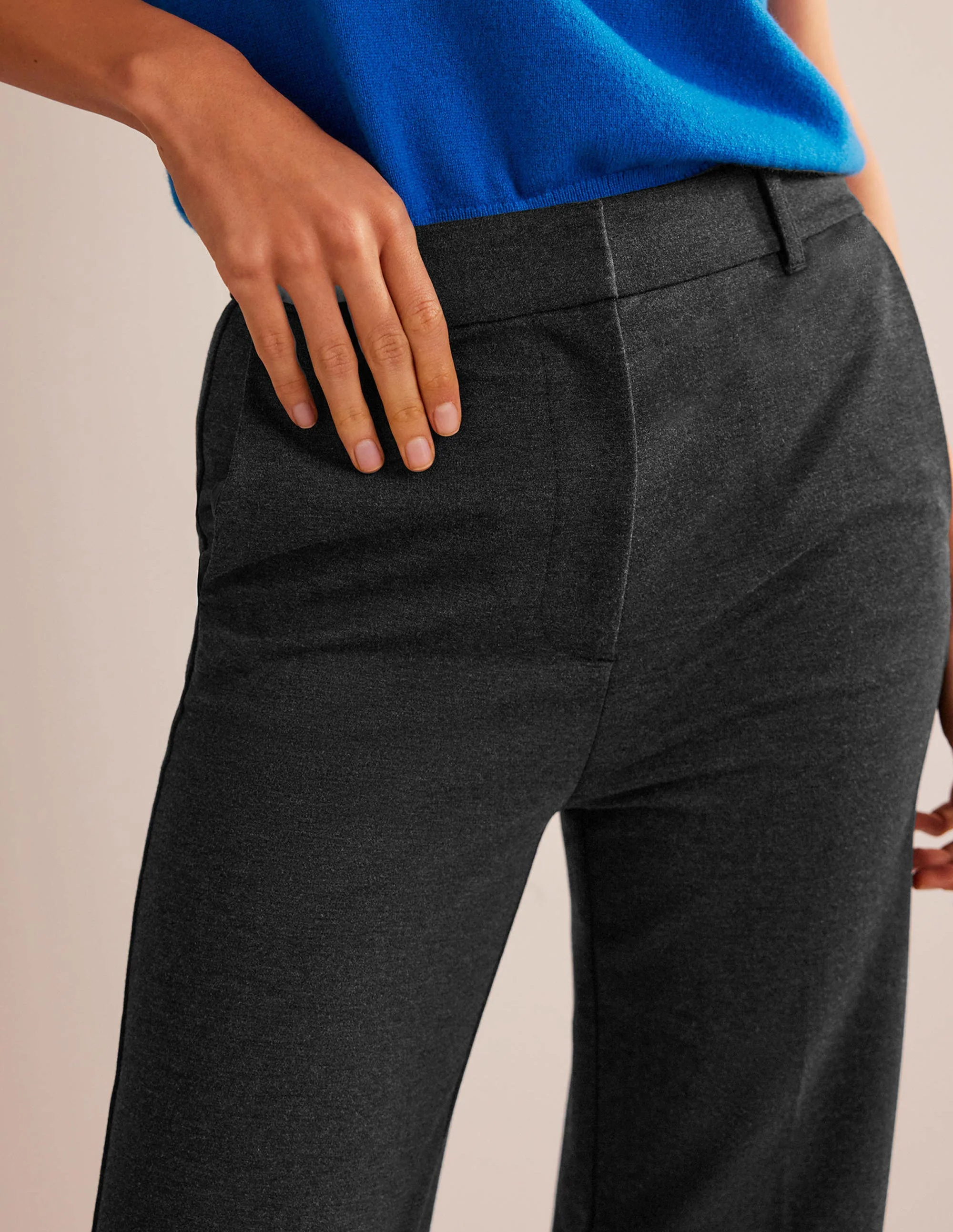 Pimlico Ponte Pants-Charcoal Marl - Image 5