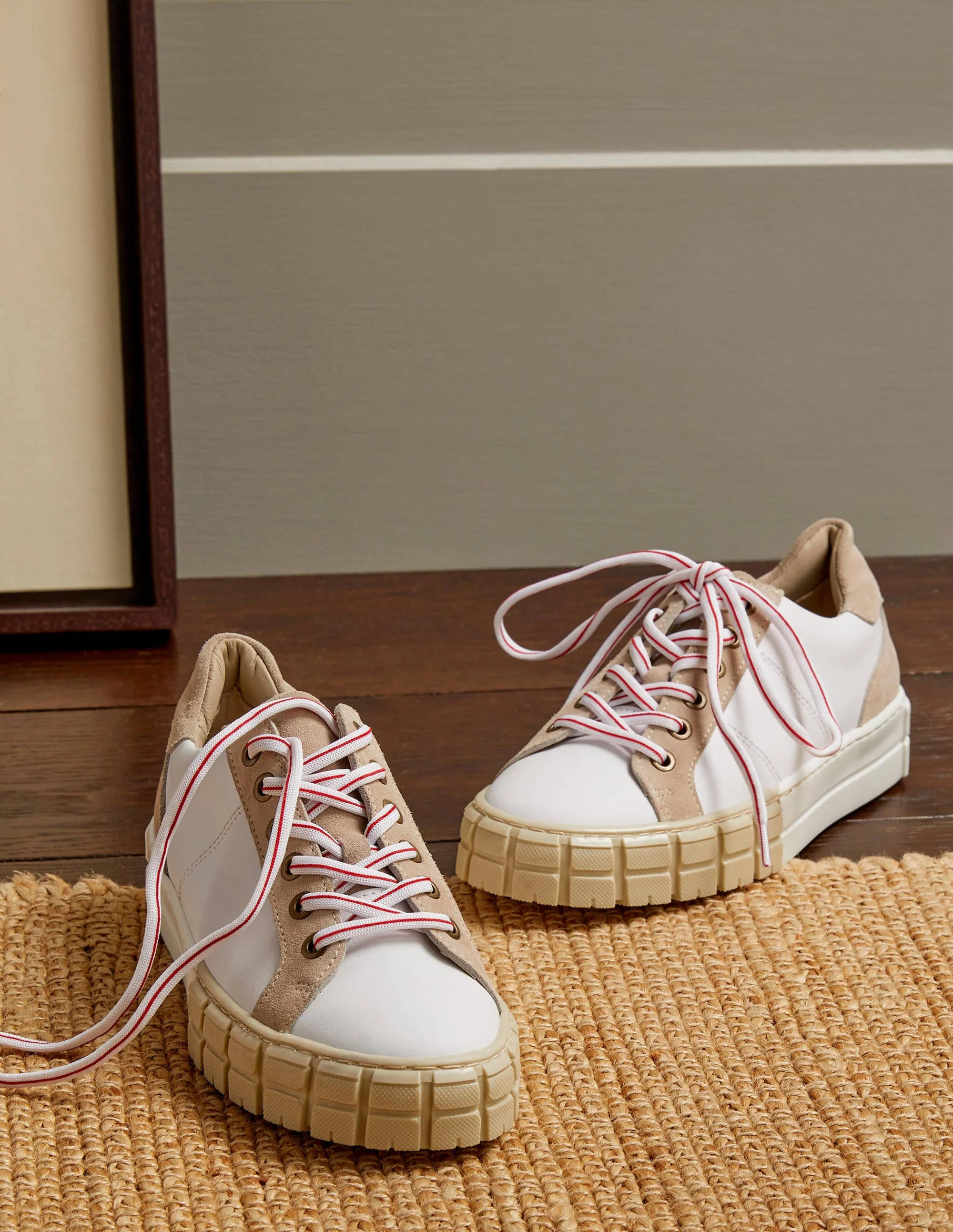 Pippa Layered Sole Sneakers-White