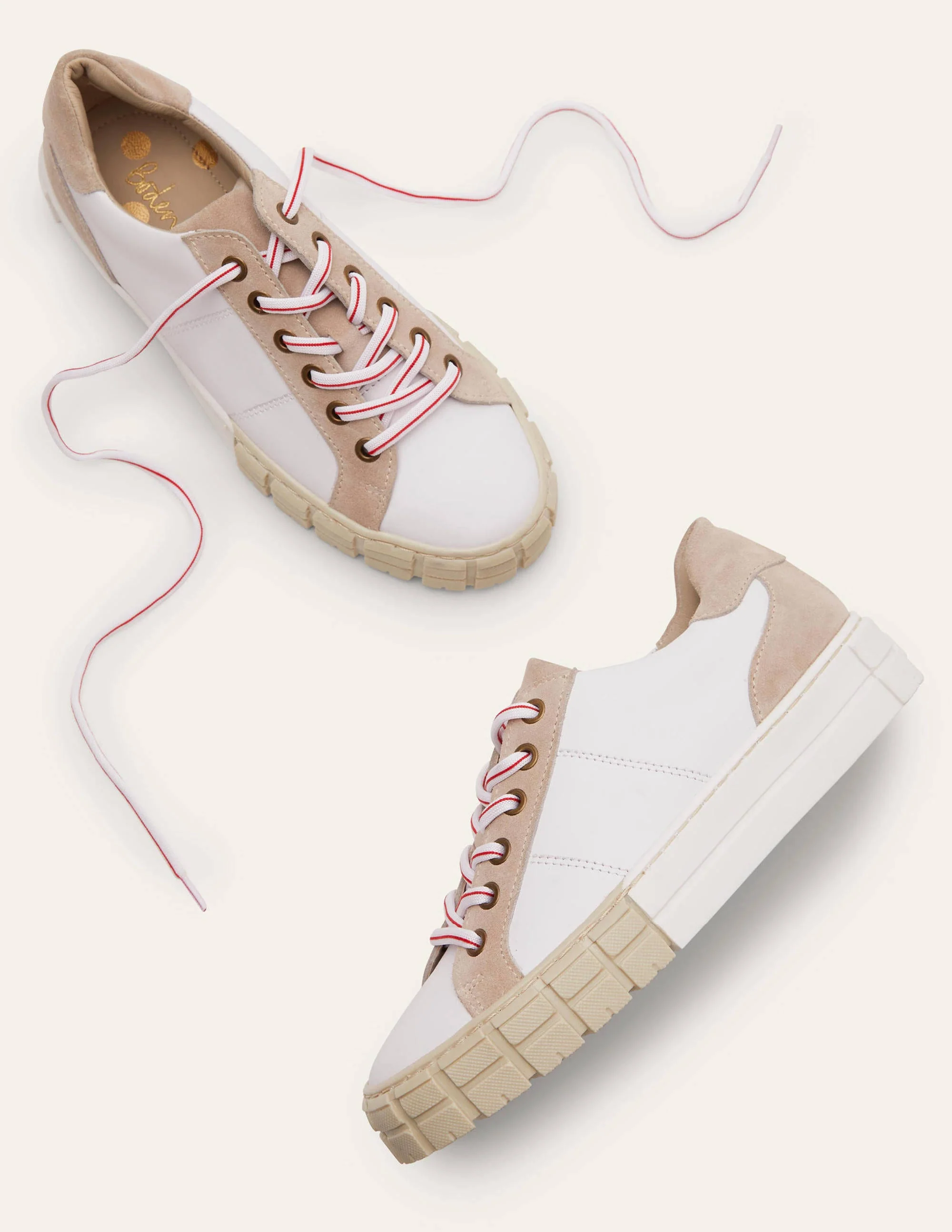 Pippa Layered Sole Sneakers-White - Image 3