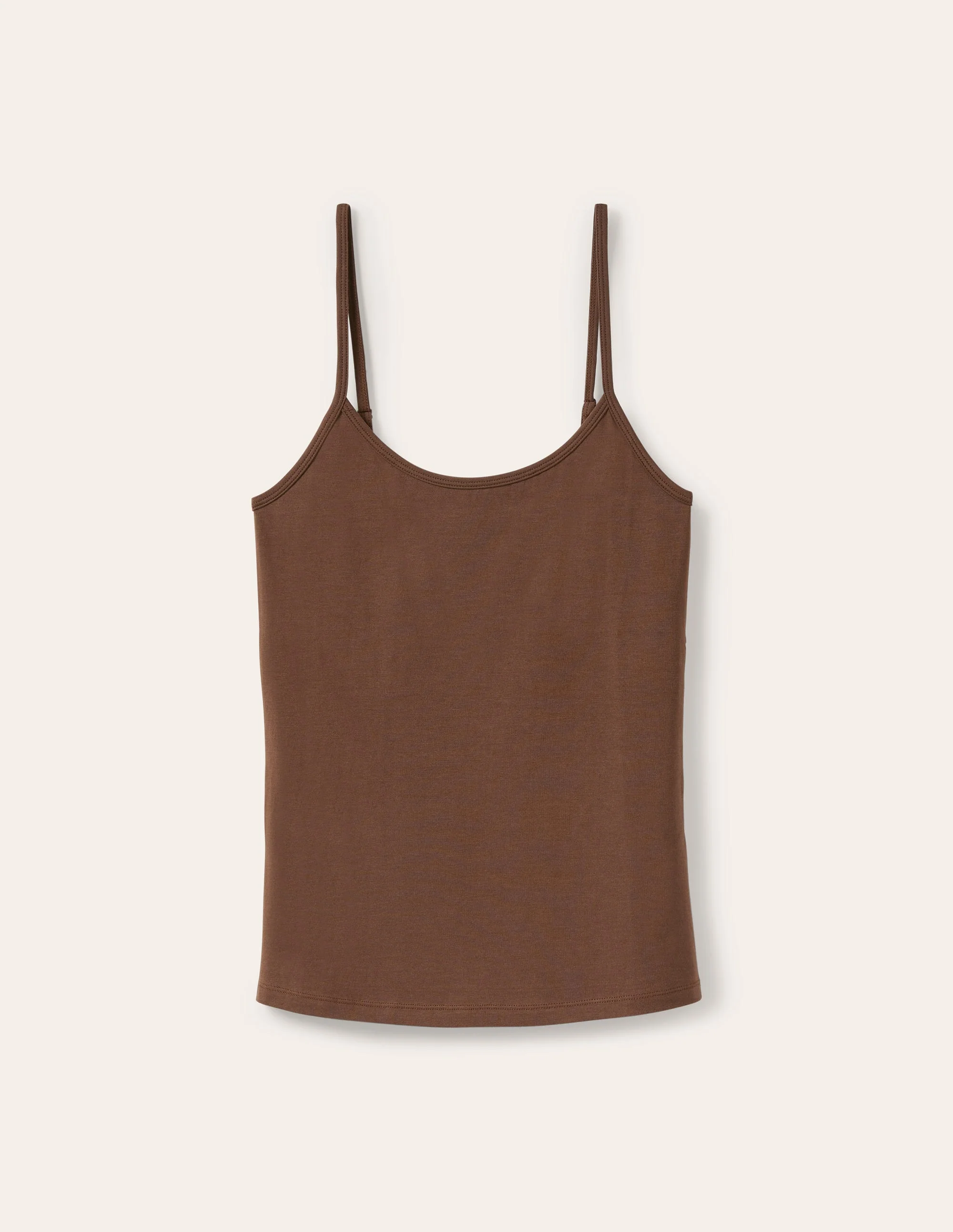 Plain Cami Top-Deep Brown - Image 10