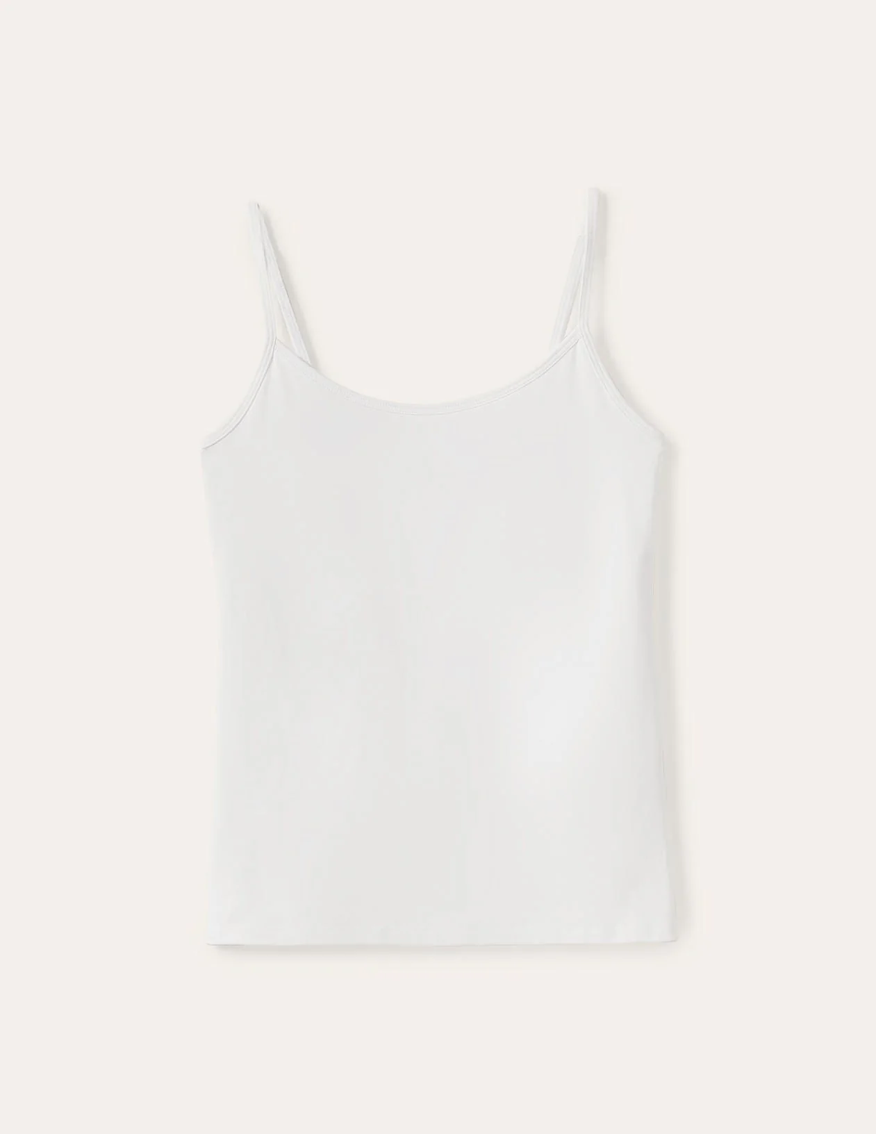 Plain Cami Top-White - Image 5
