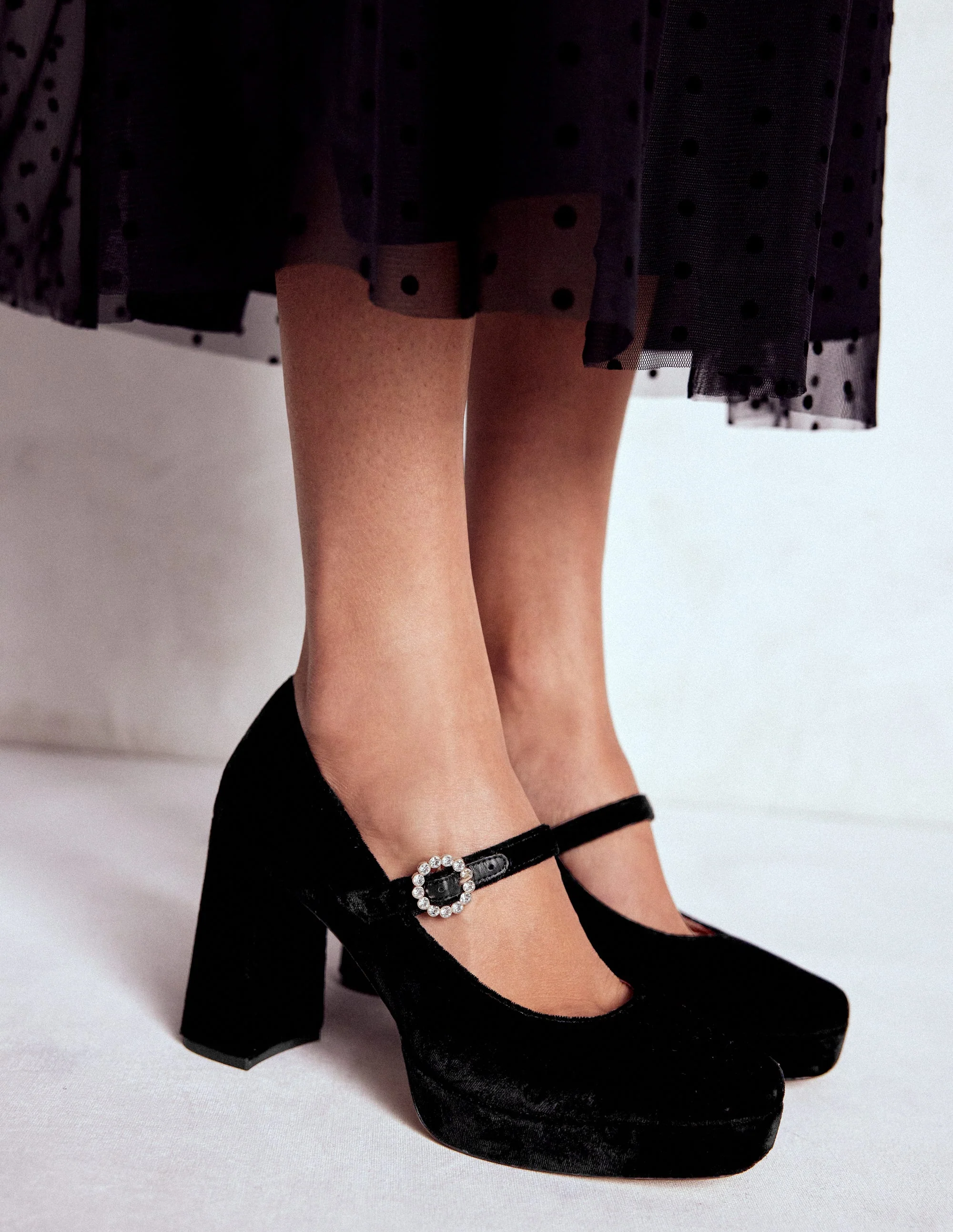 Platform Mary Janes-Black - Image 3