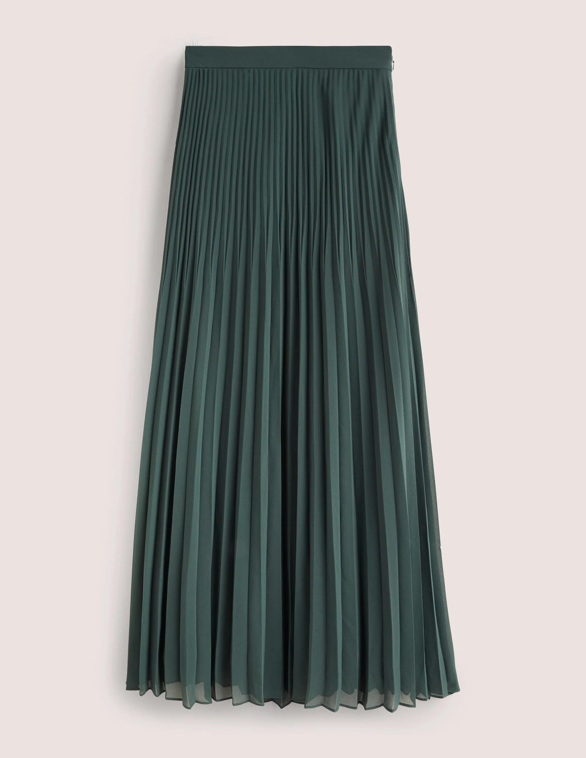 Pleated Party Maxi Skirt-Onyx Green - Image 5