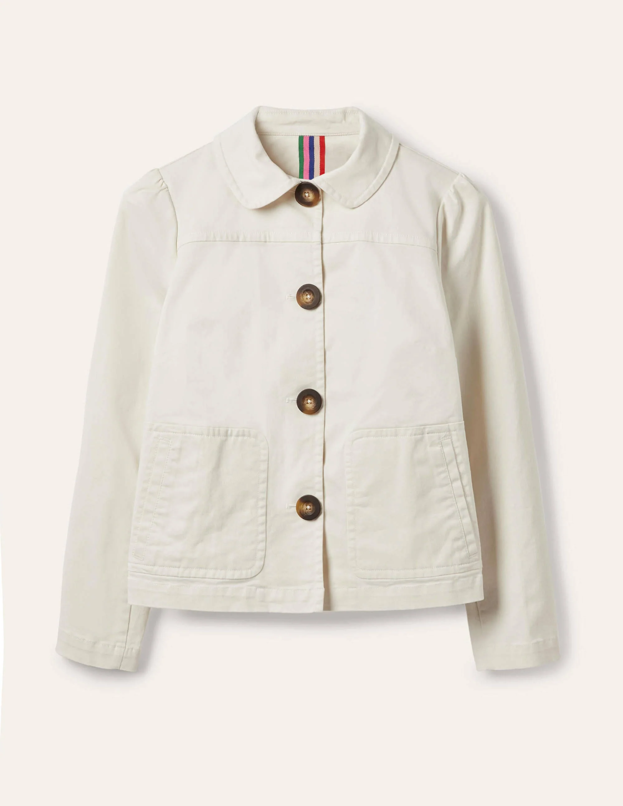 Pocket Detail Jacket-Ecru - Image 5